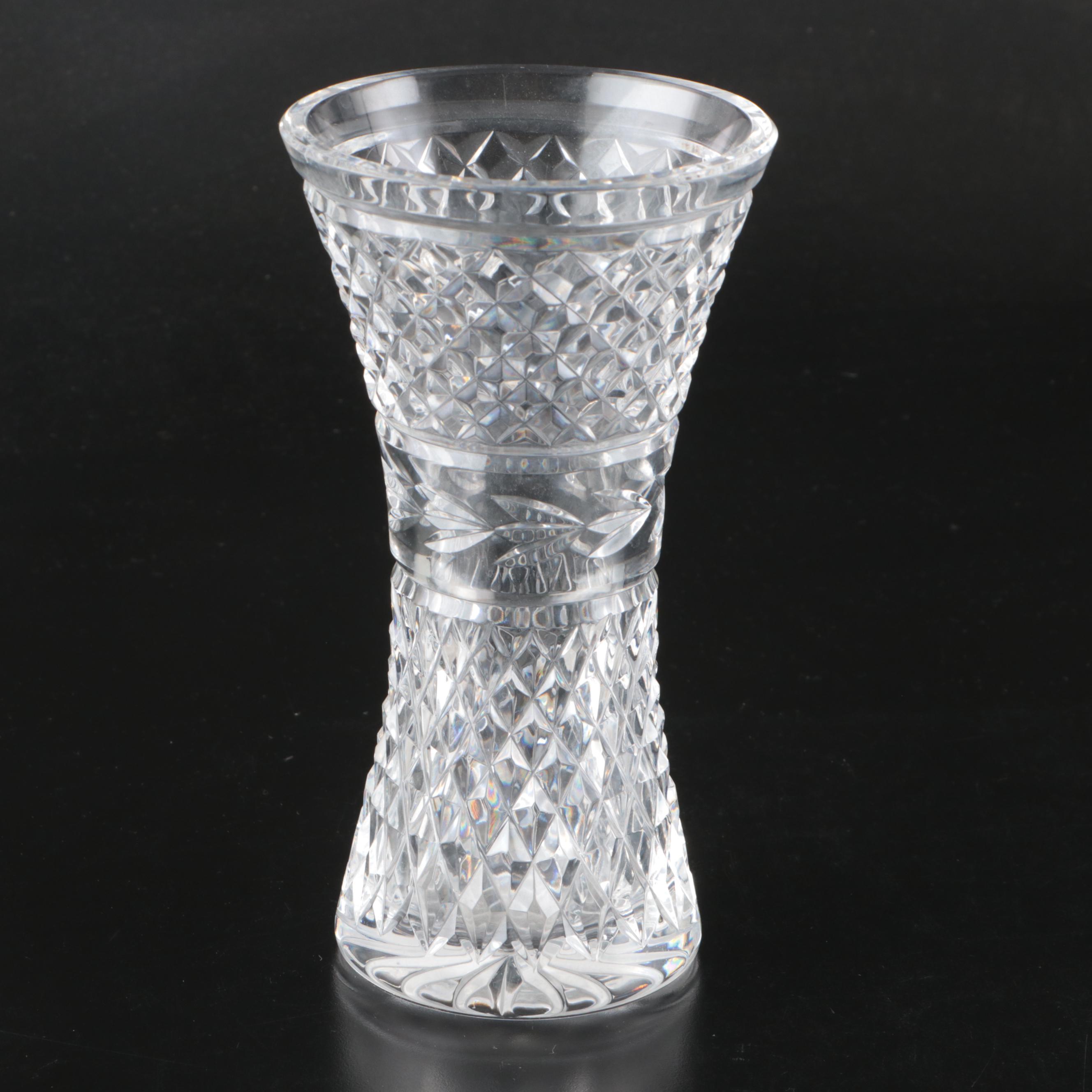 Waterford "Glandore" Vase with Other Glass Table Accessories