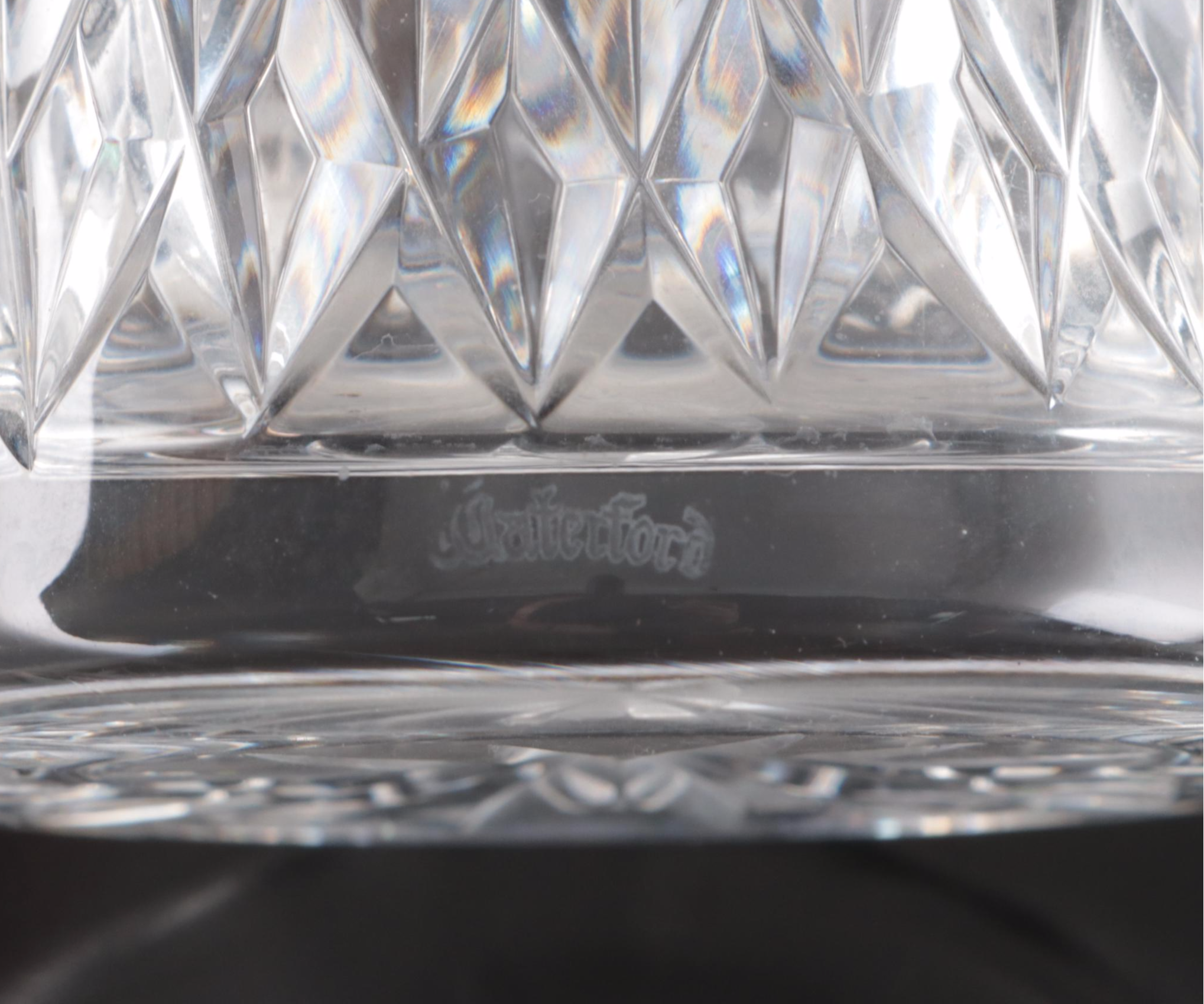 Waterford "Glandore" Vase with Other Glass Table Accessories