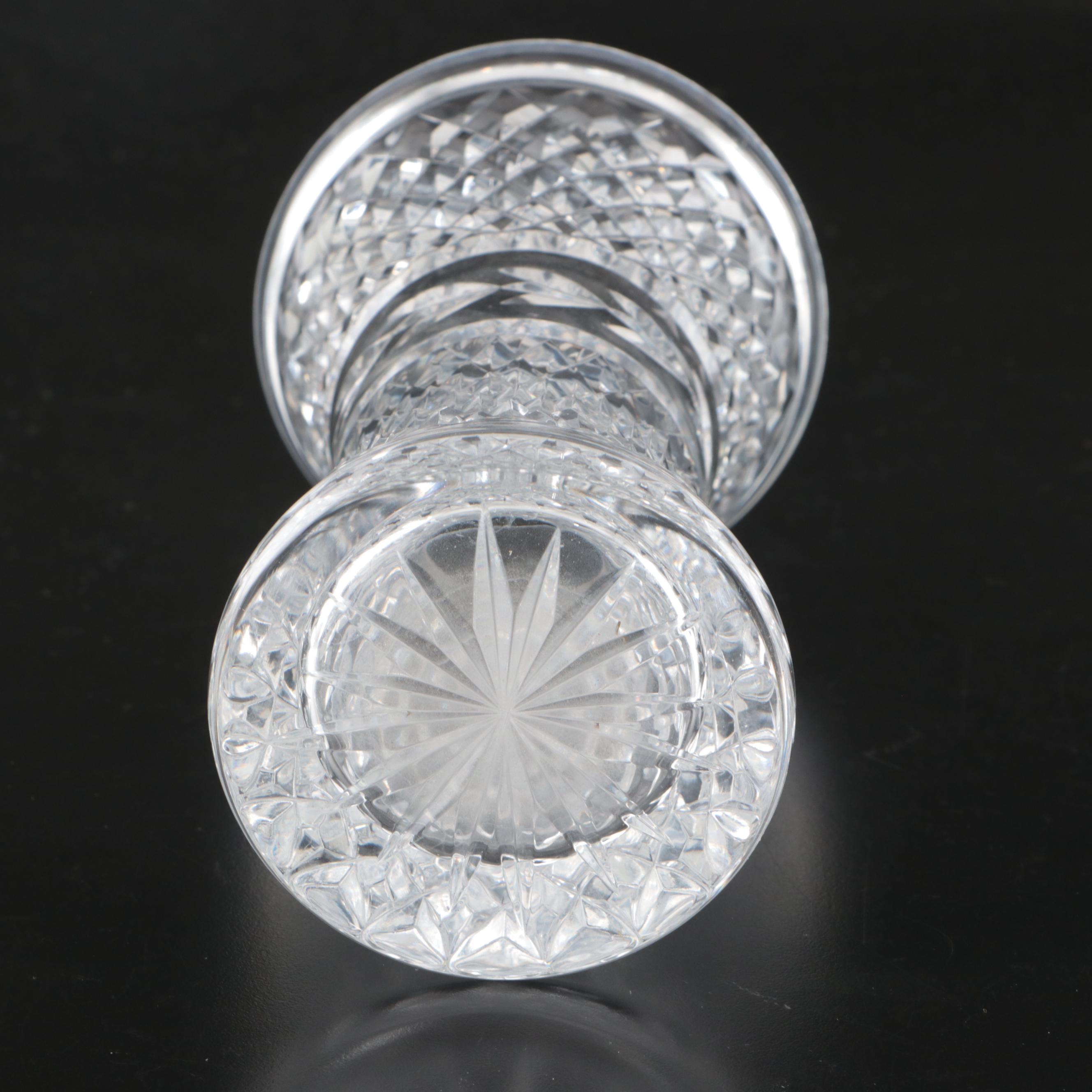 Waterford "Glandore" Vase with Other Glass Table Accessories