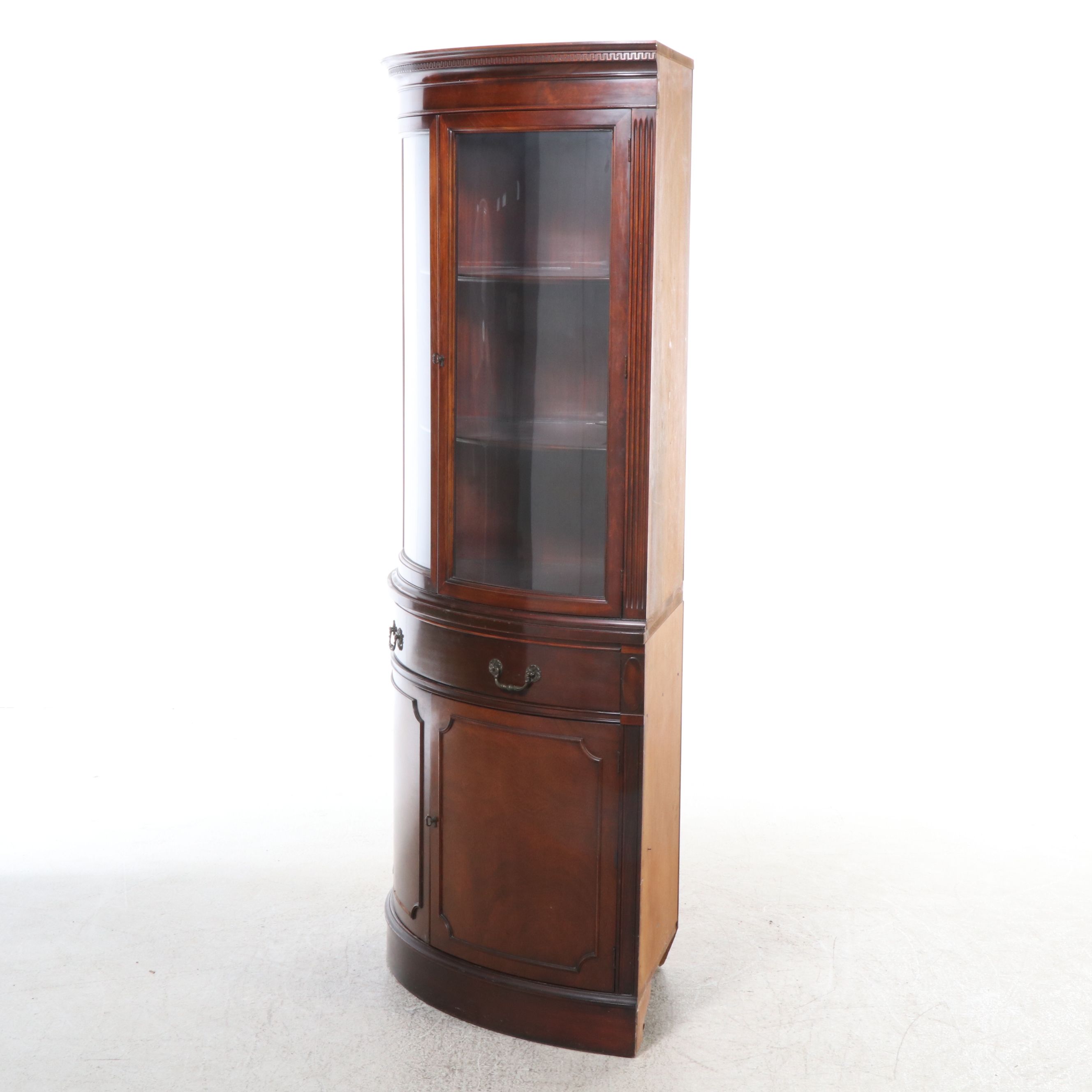 Regency Style Mahogany Domed Curio Cabinet