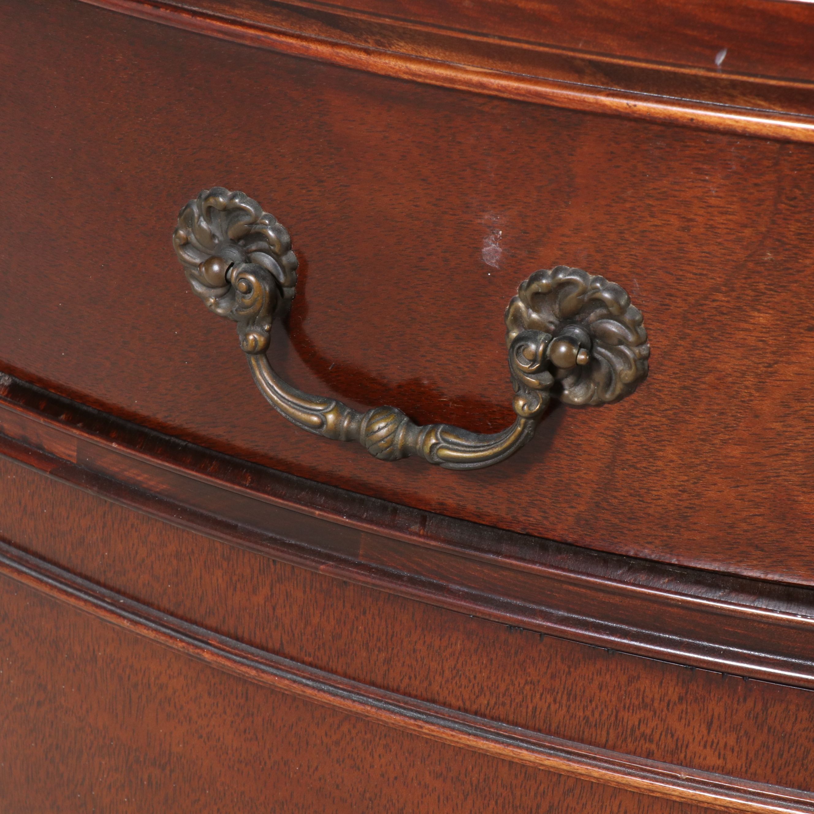 Regency Style Mahogany Domed Curio Cabinet