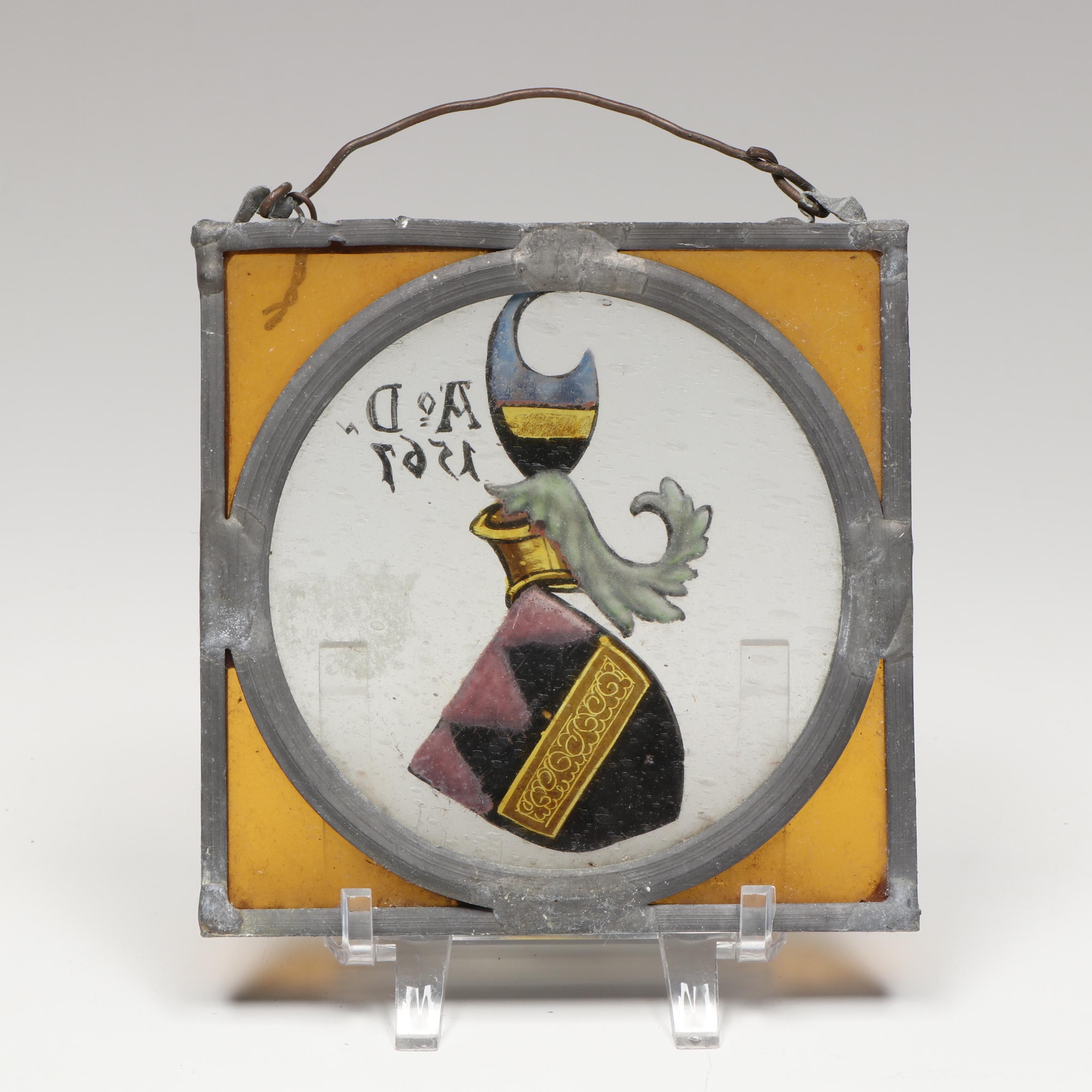 Renaissance Style Hand-Painted Stained Glass Sun Catchers