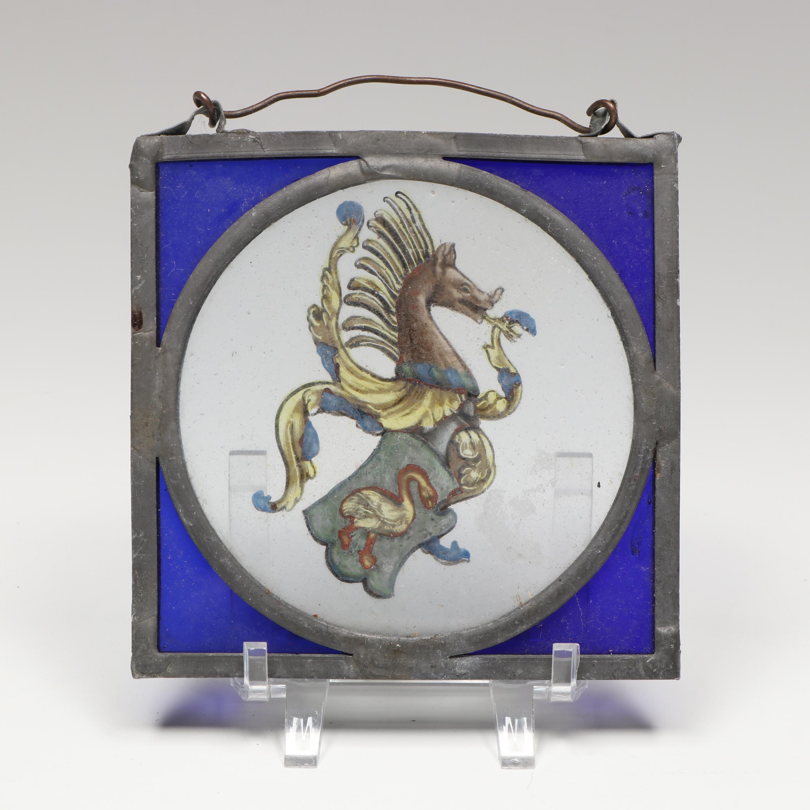 Renaissance Style Hand-Painted Stained Glass Sun Catchers