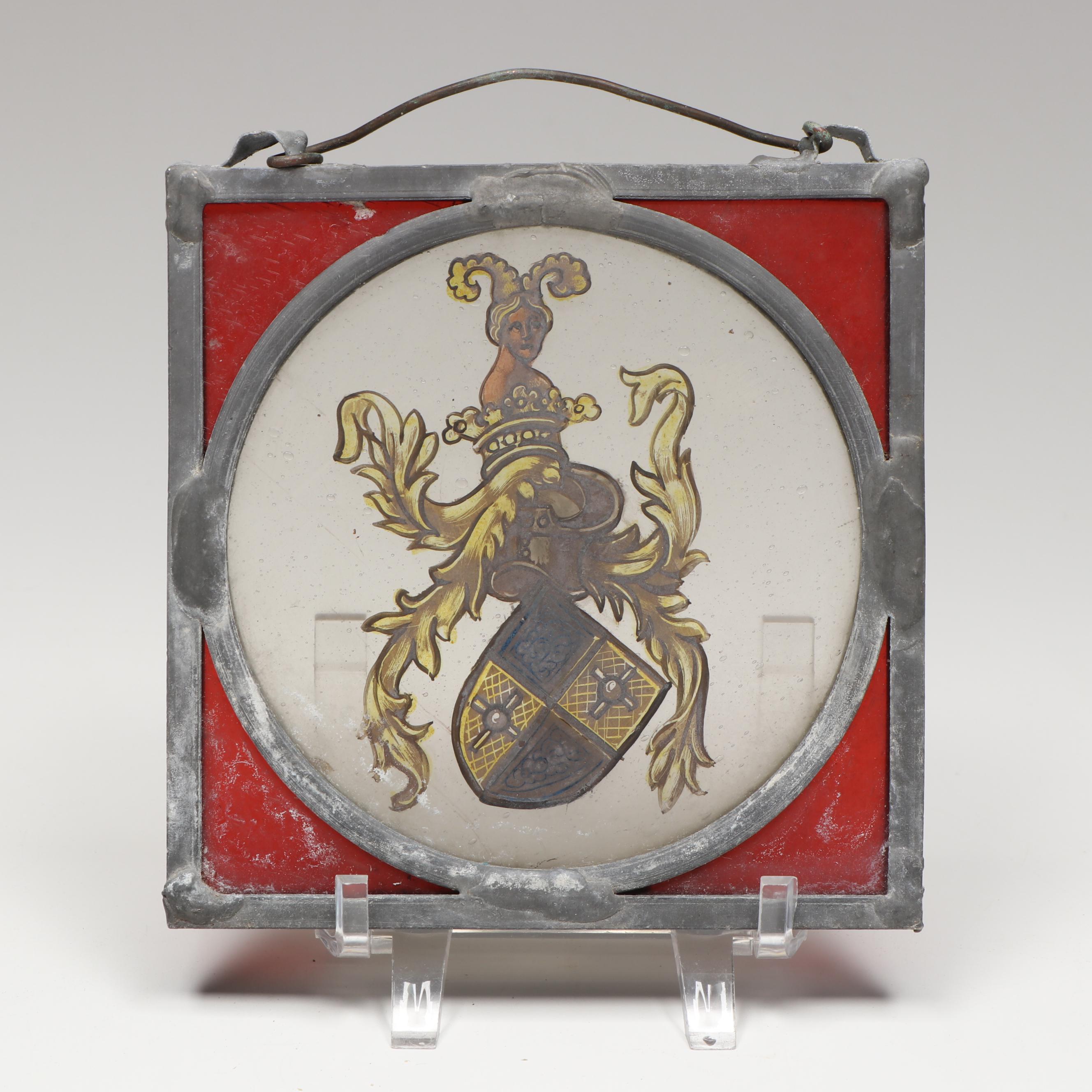 Renaissance Style Hand-Painted Stained Glass Sun Catchers