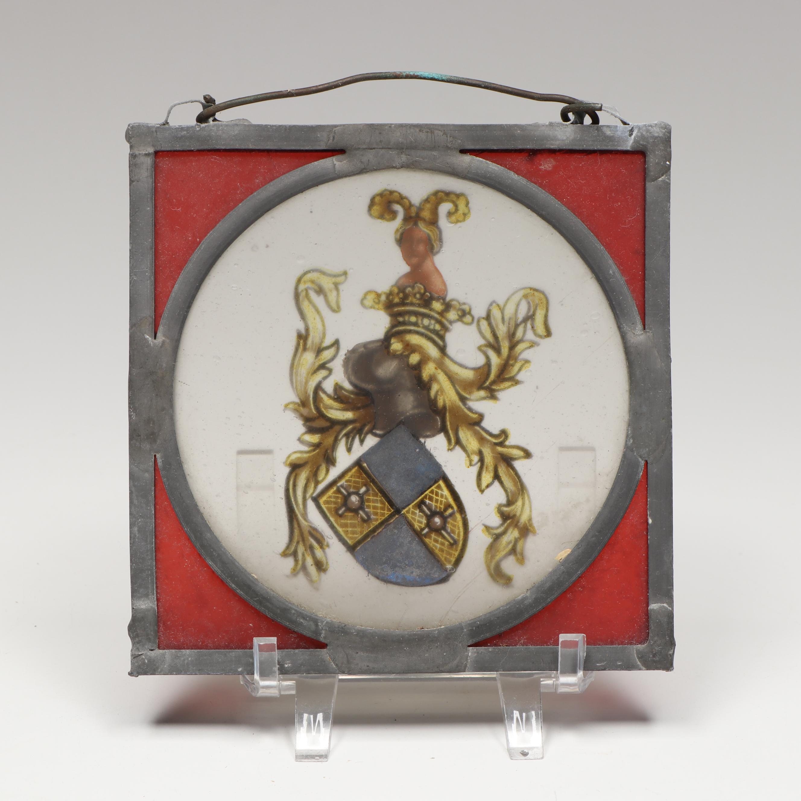 Renaissance Style Hand-Painted Stained Glass Sun Catchers