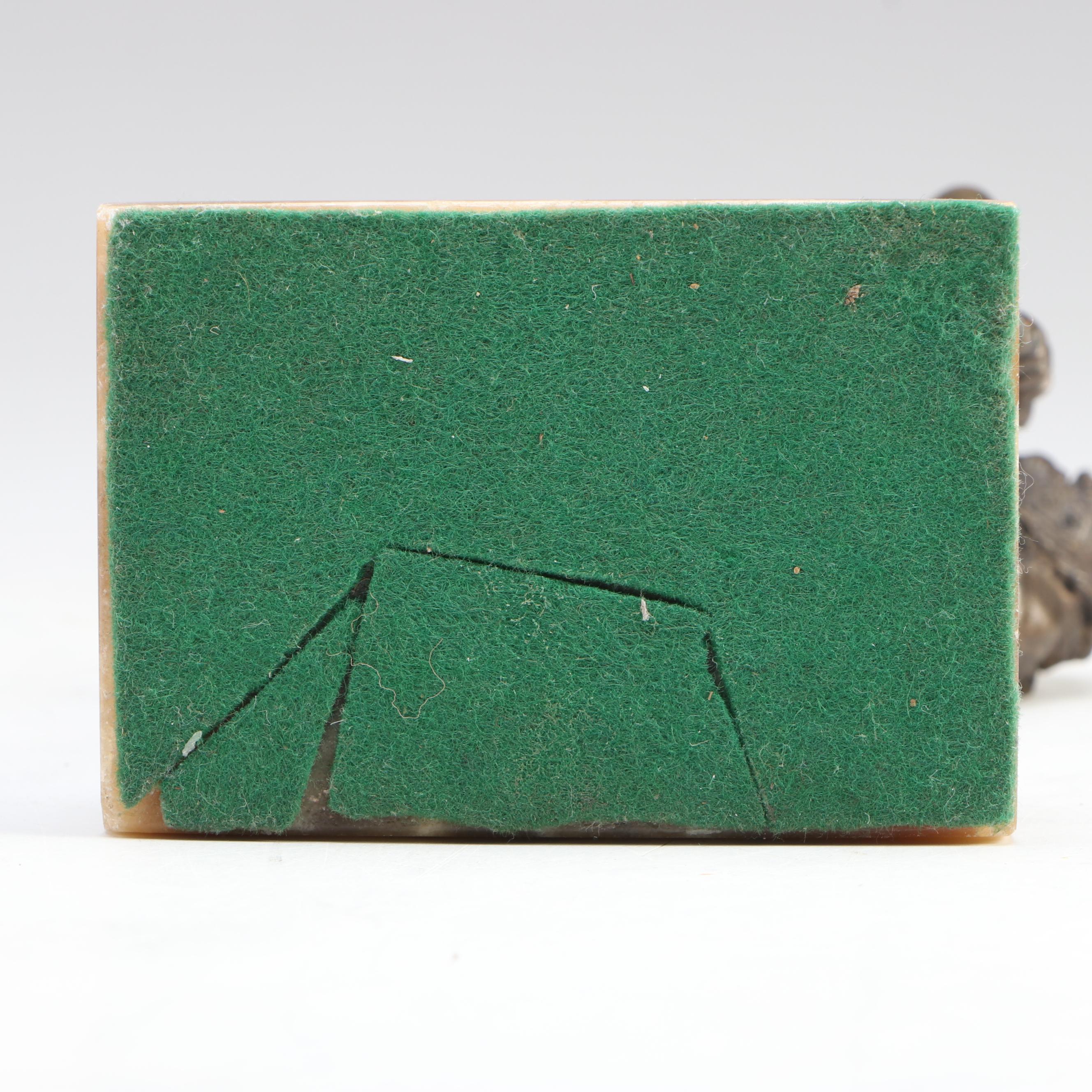 After Nicanor Plaza "The Last of The Mohicans" Bronze Sculpture on Stone Base