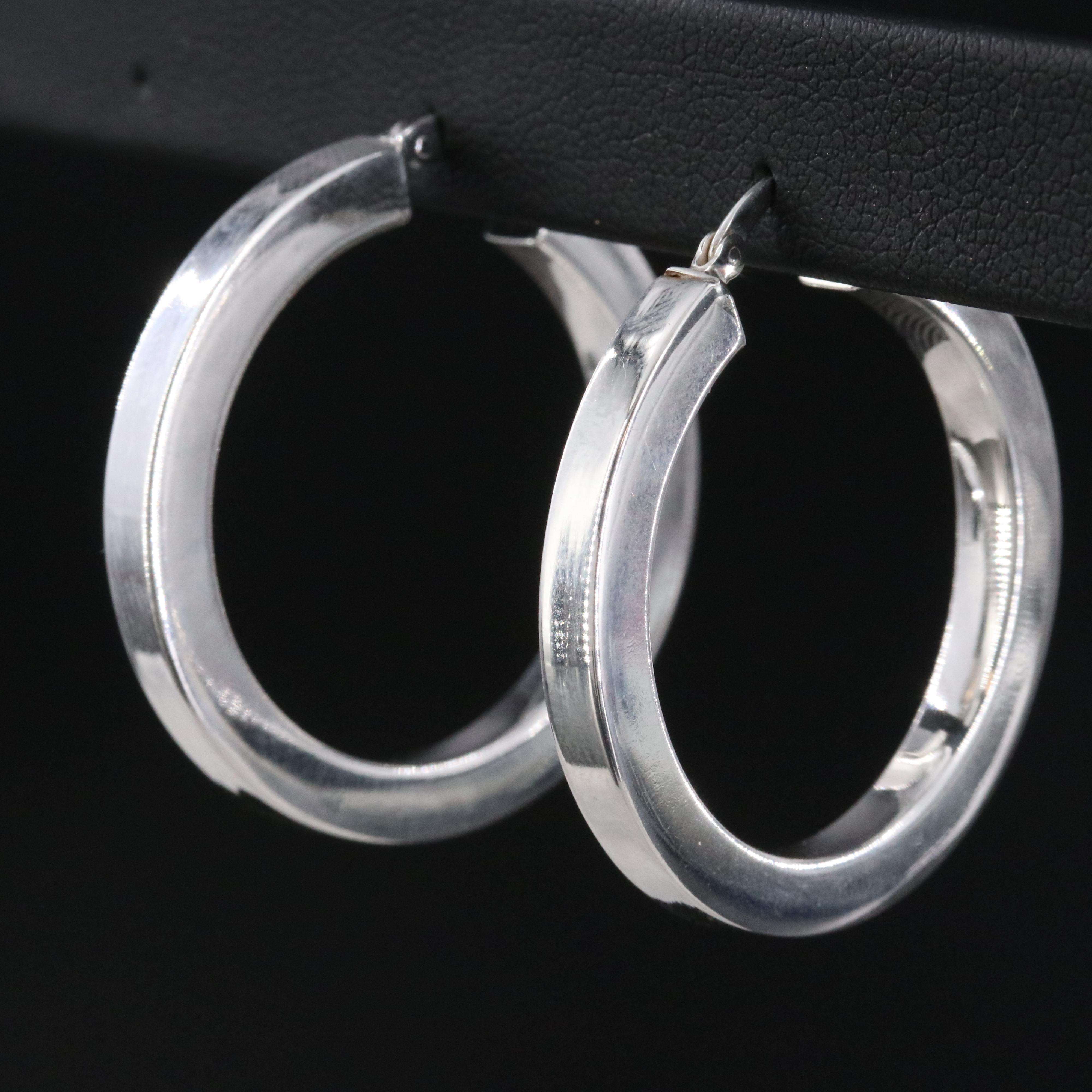 Sterling Hoop Earrings