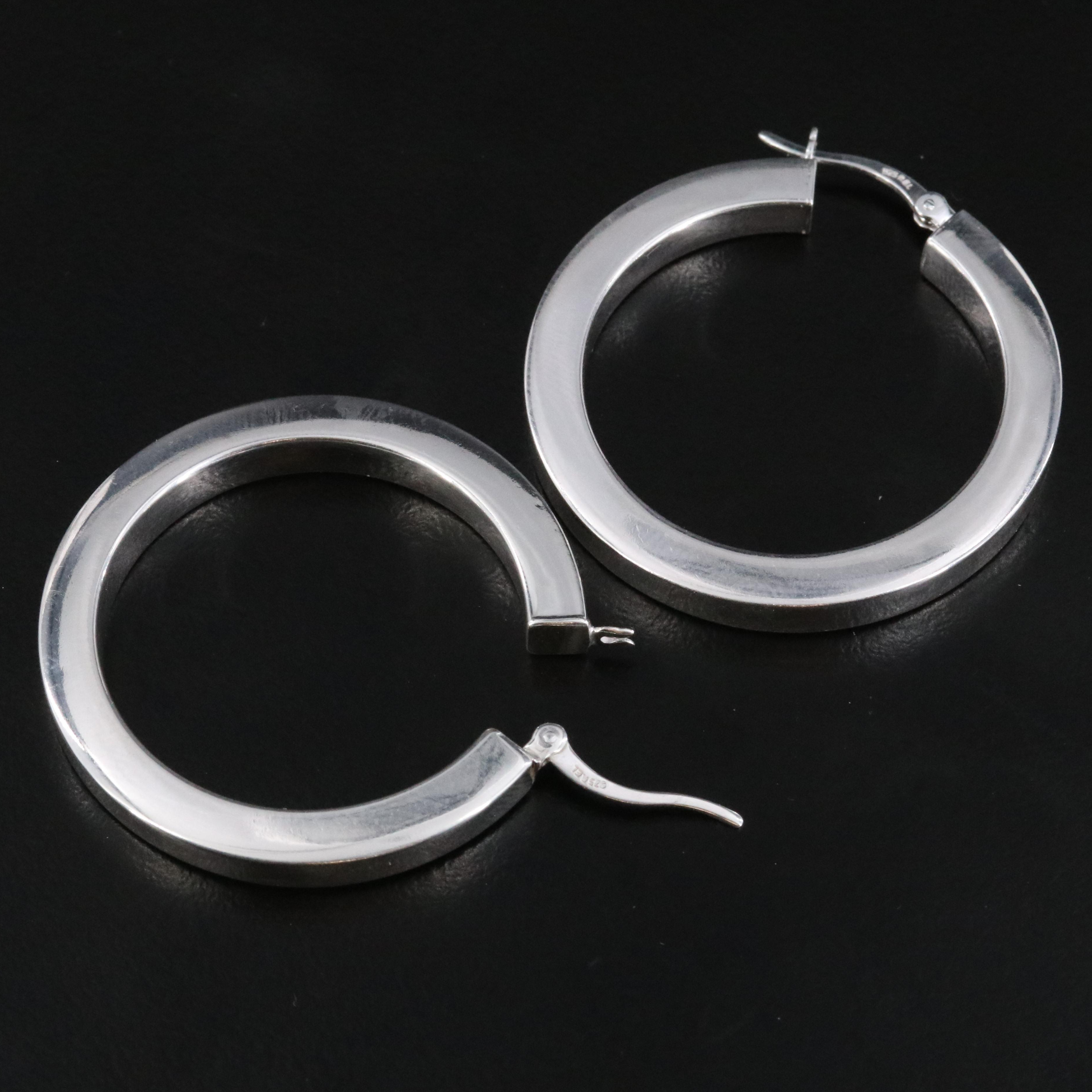 Sterling Hoop Earrings