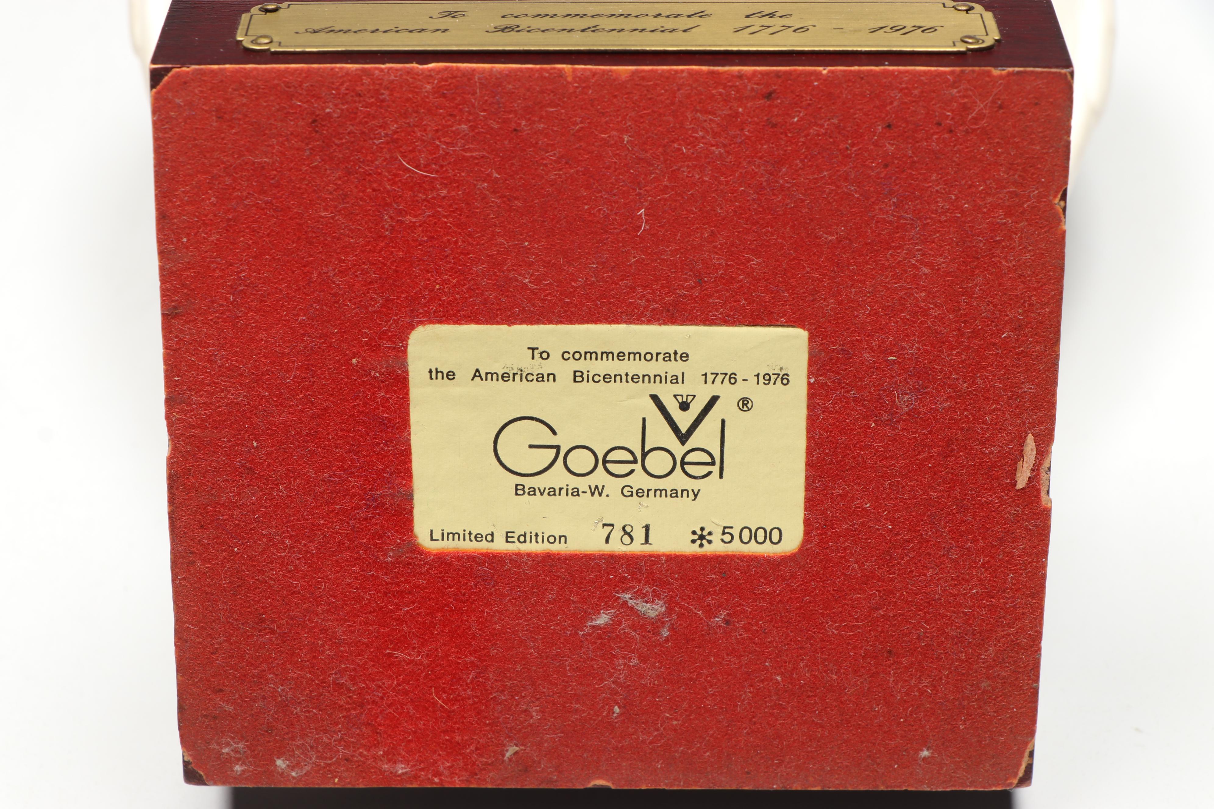 Goebel Commemorative American Bicentennial Porcelain Bald Eagle Figurine