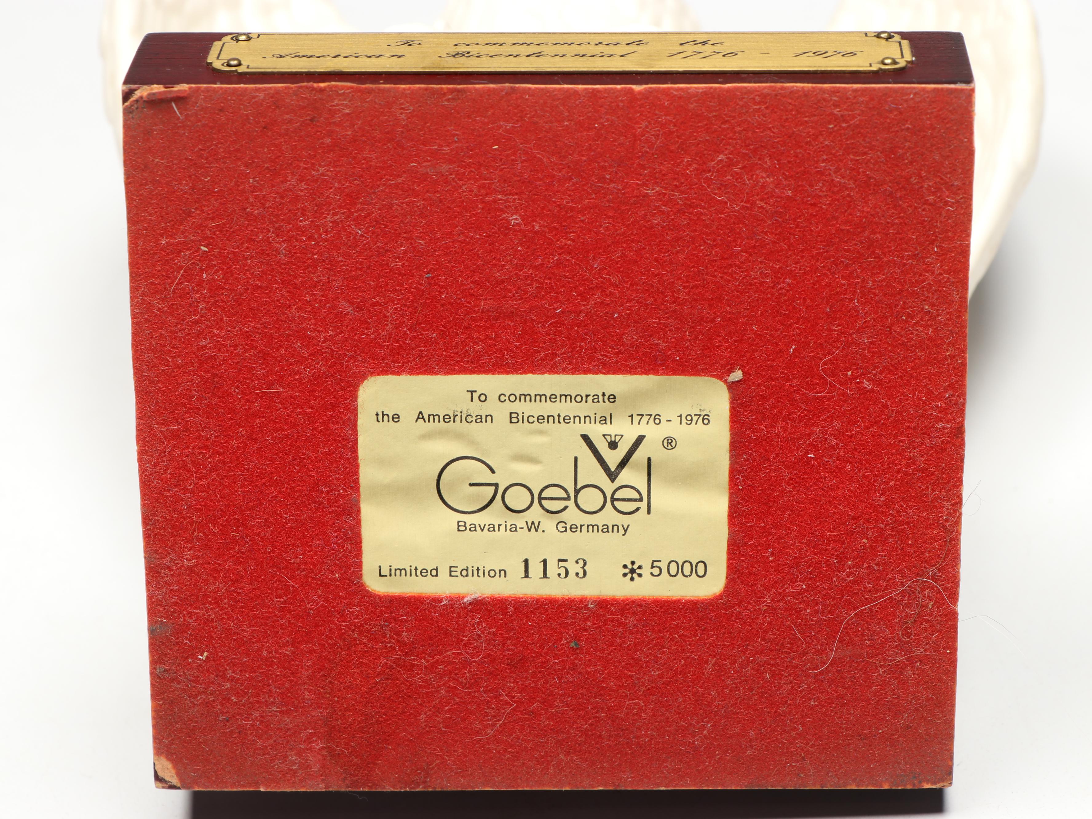 Goebel Commemorative American Bicentennial Porcelain Bald Eagle Figurine