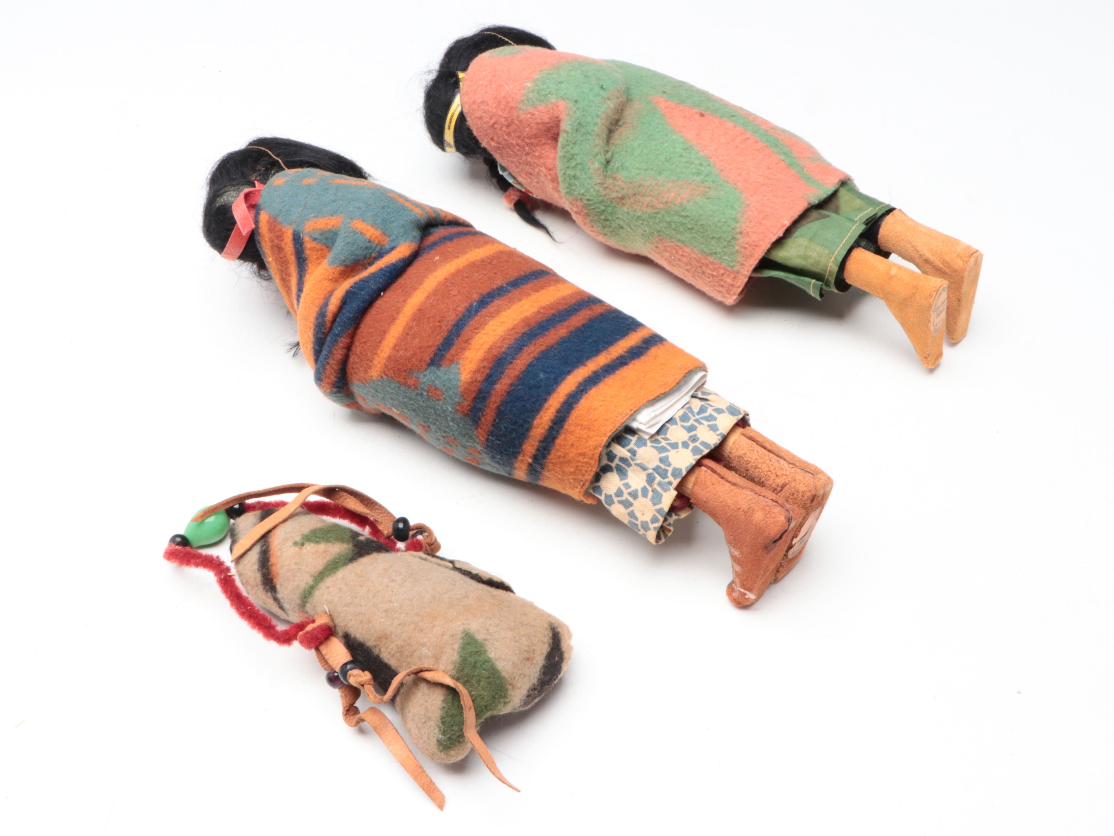 Skookum Native American Style Composite Dolls, Early 20th Century
