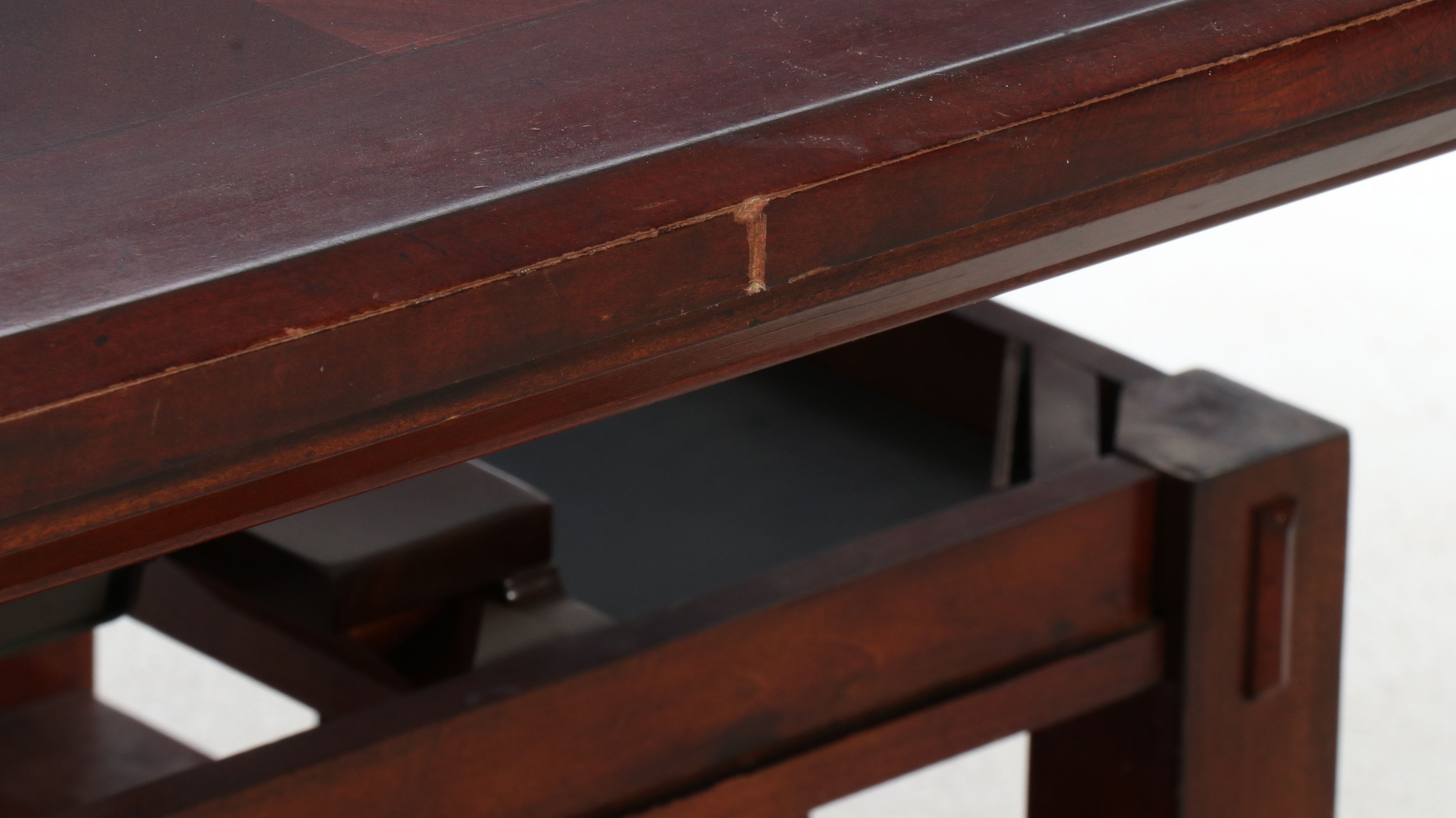 Craftsman Style Walnut Finish Lift-Top Coffee Table