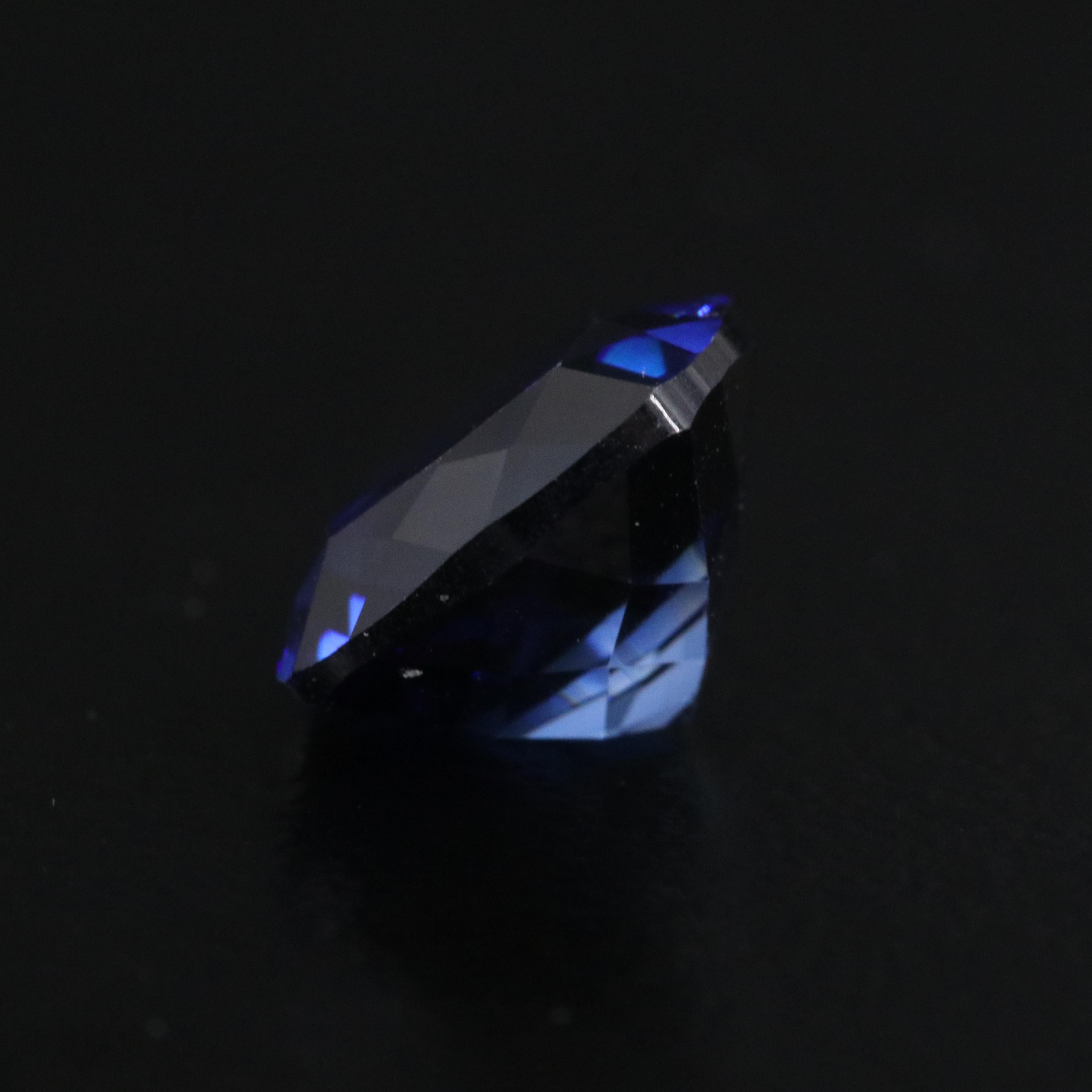 Loose 3.08 CT Lab Grown Sapphire