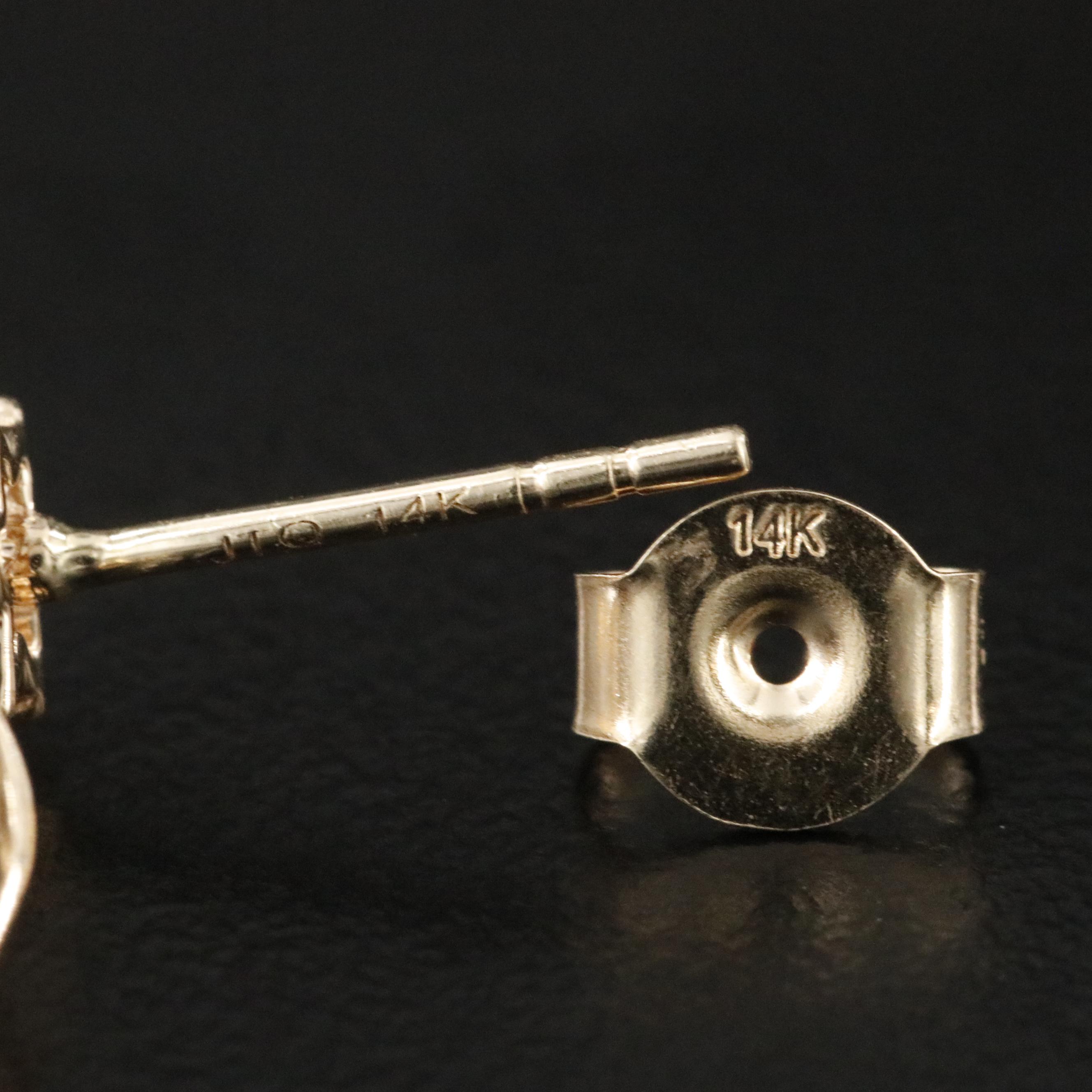 14K 2.25 CTW Sapphire and White Topaz Drop Earrings