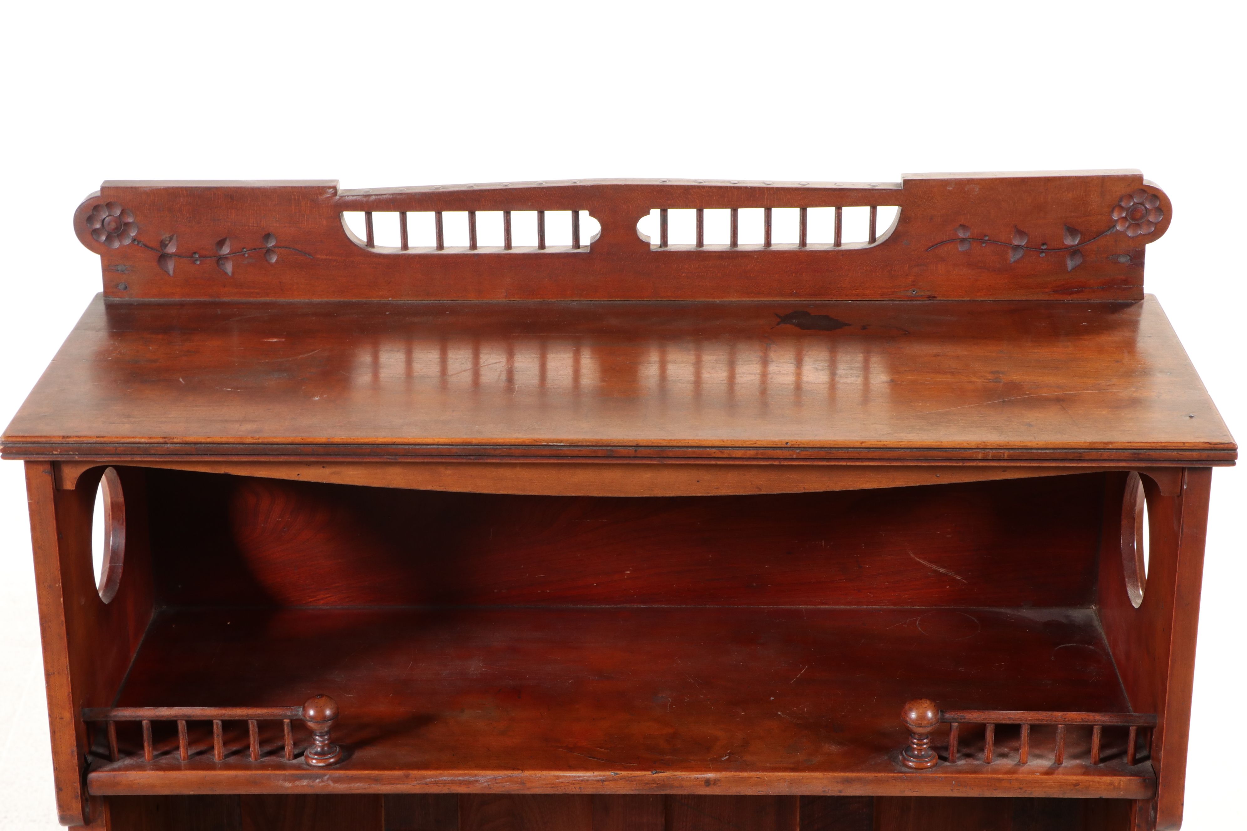 Late Victorian Cherry Bookcase