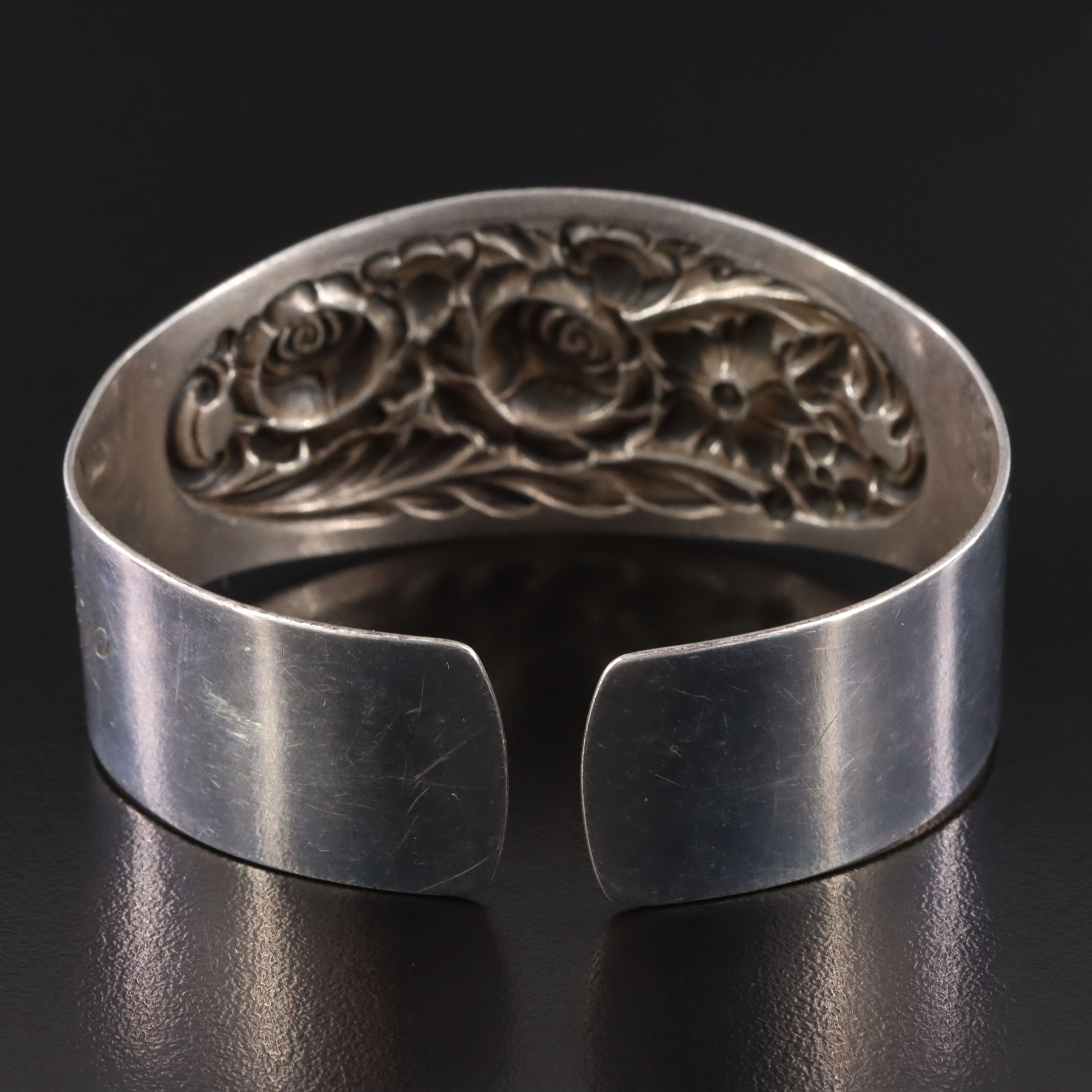 S. Kirk & Sons Sterling Floral Repoussé Cuff