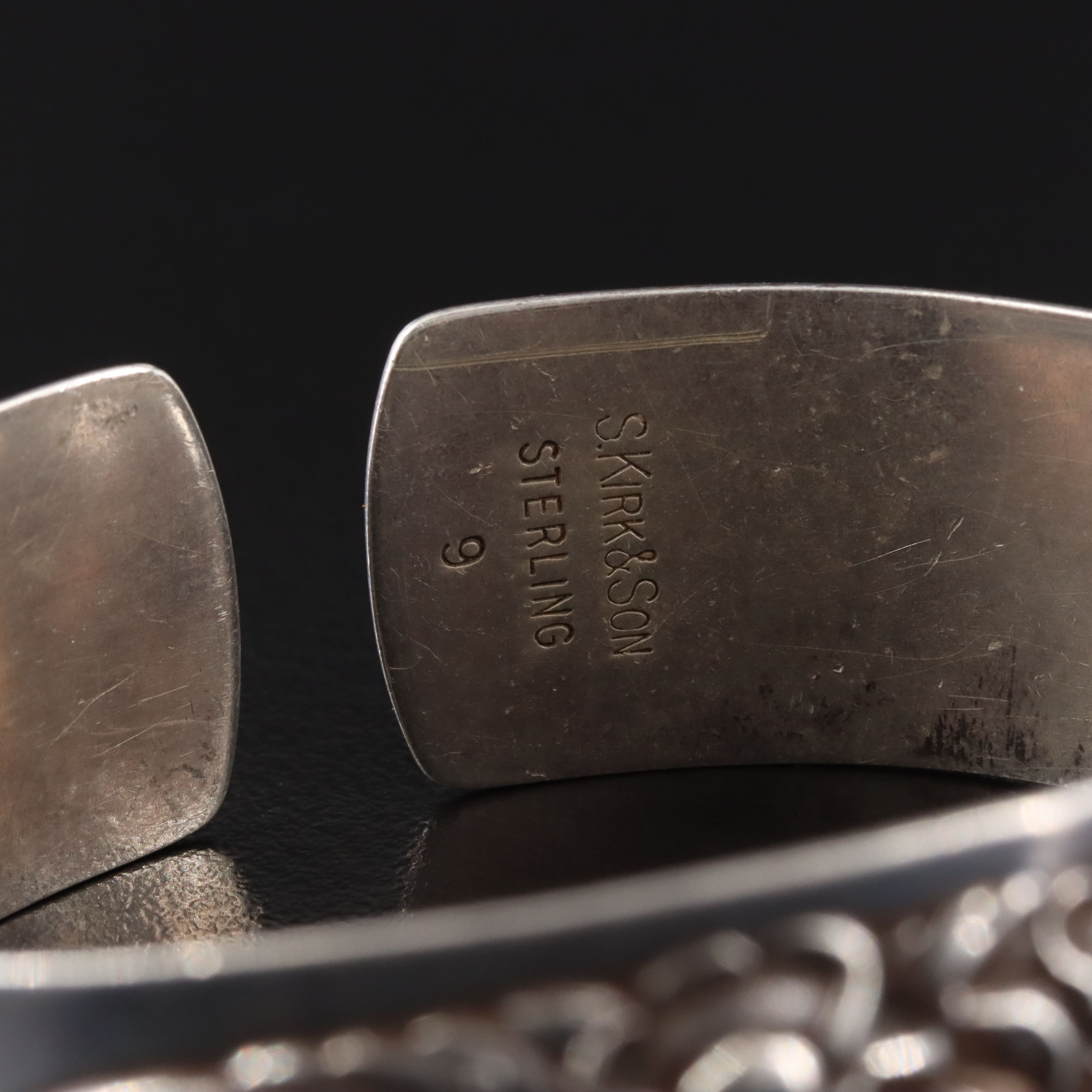 S. Kirk & Sons Sterling Floral Repoussé Cuff