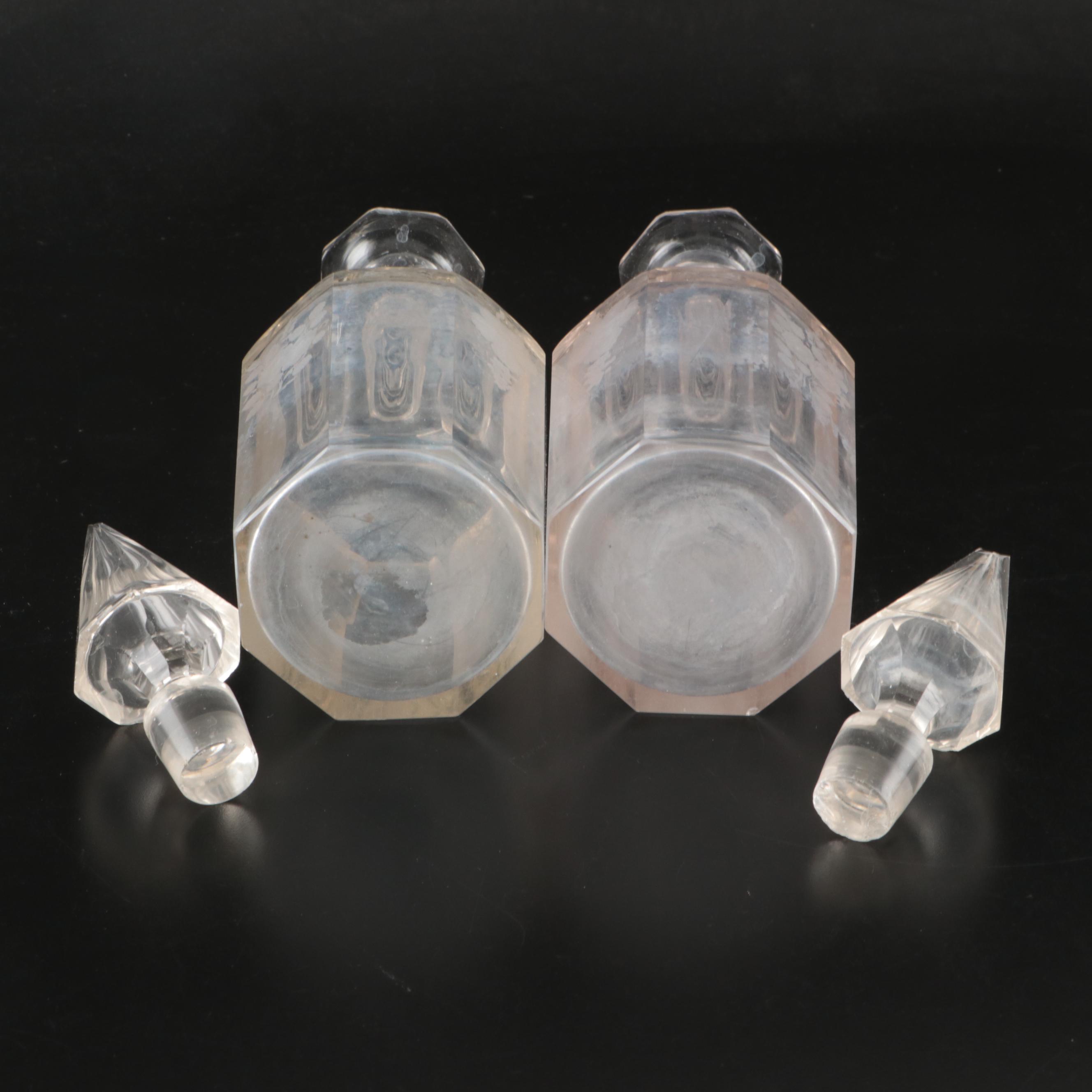 Baccarat Crystal and Other Glass Decanters