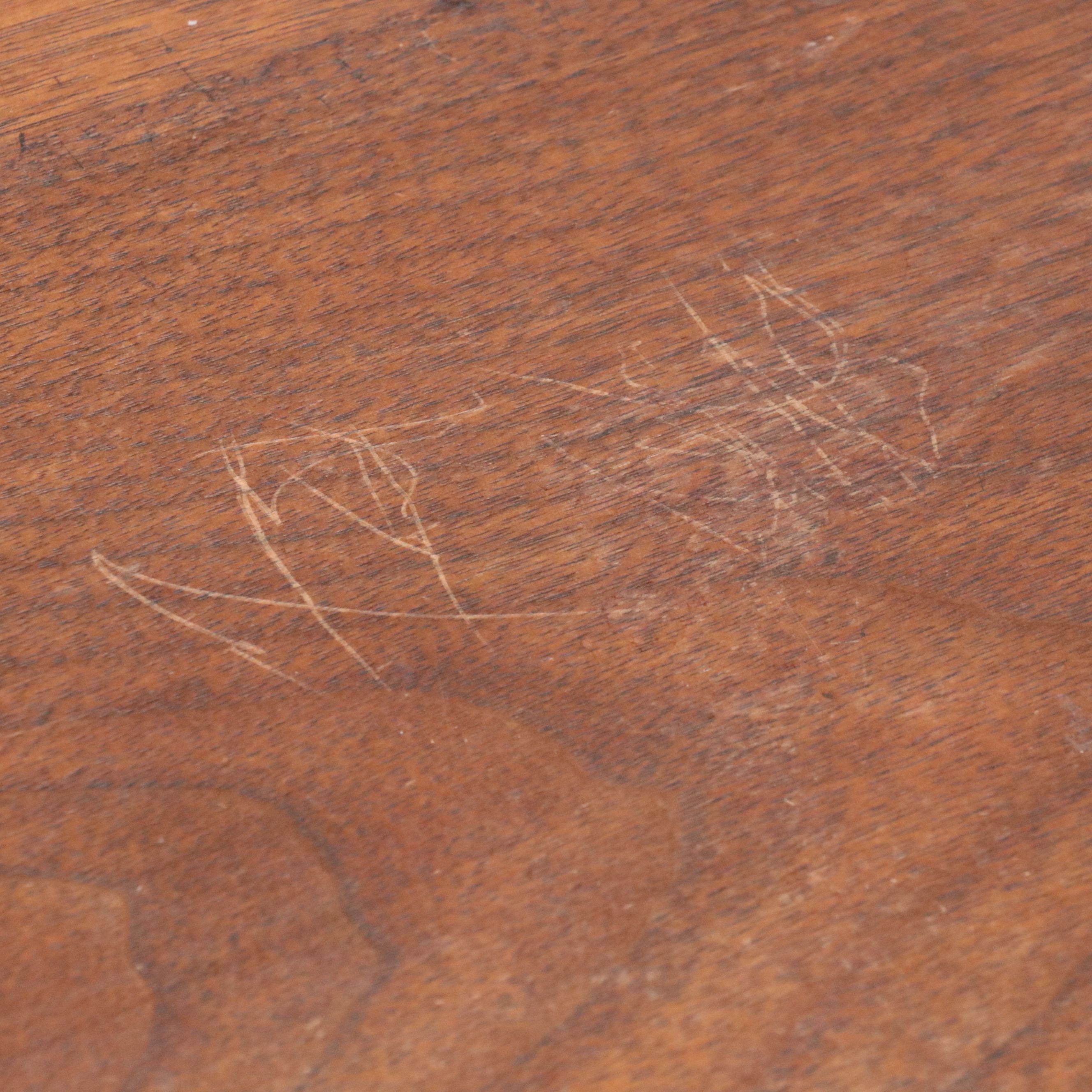 American Sheraton Style Burled Mahogany Writing Desk, Late 19th Century