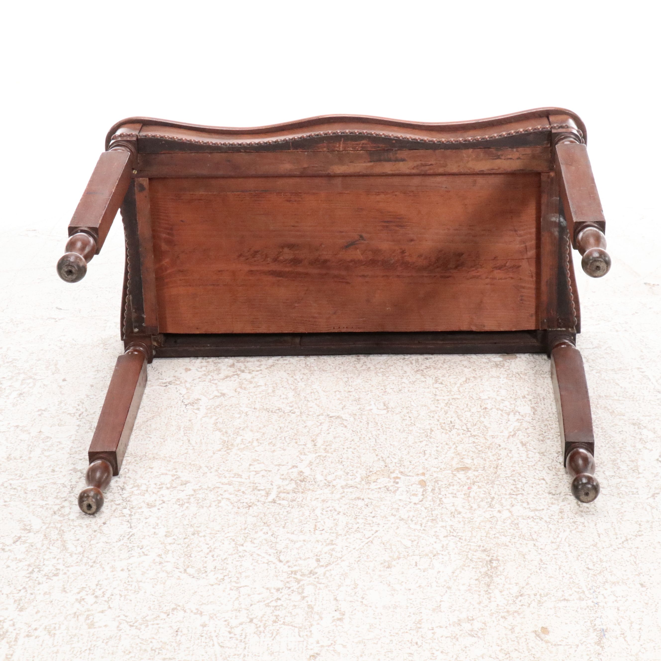 American Sheraton Style Burled Mahogany Writing Desk, Late 19th Century