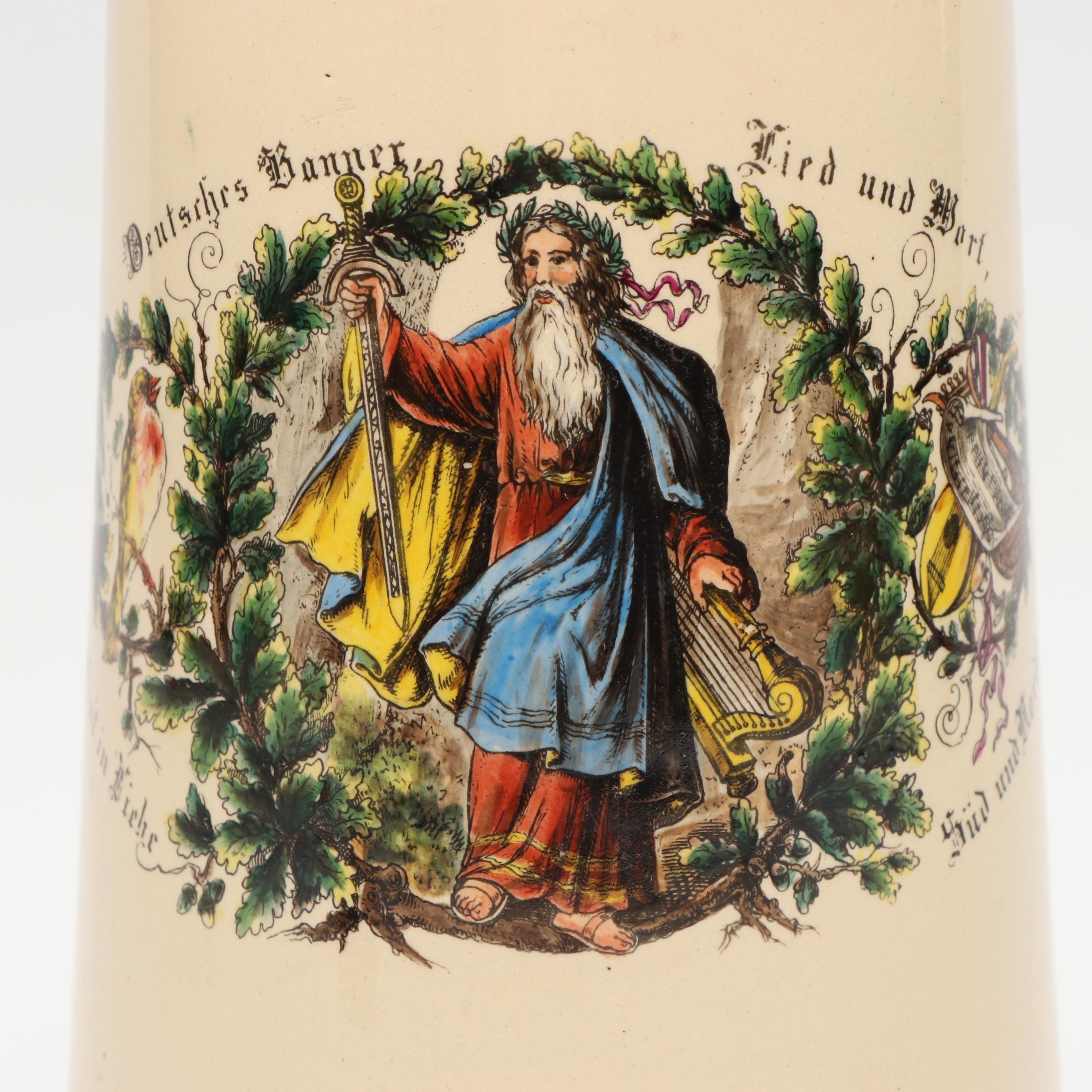 Merkelbach & Wick German 2L Salt Glazed Stoneware Stein, 1894