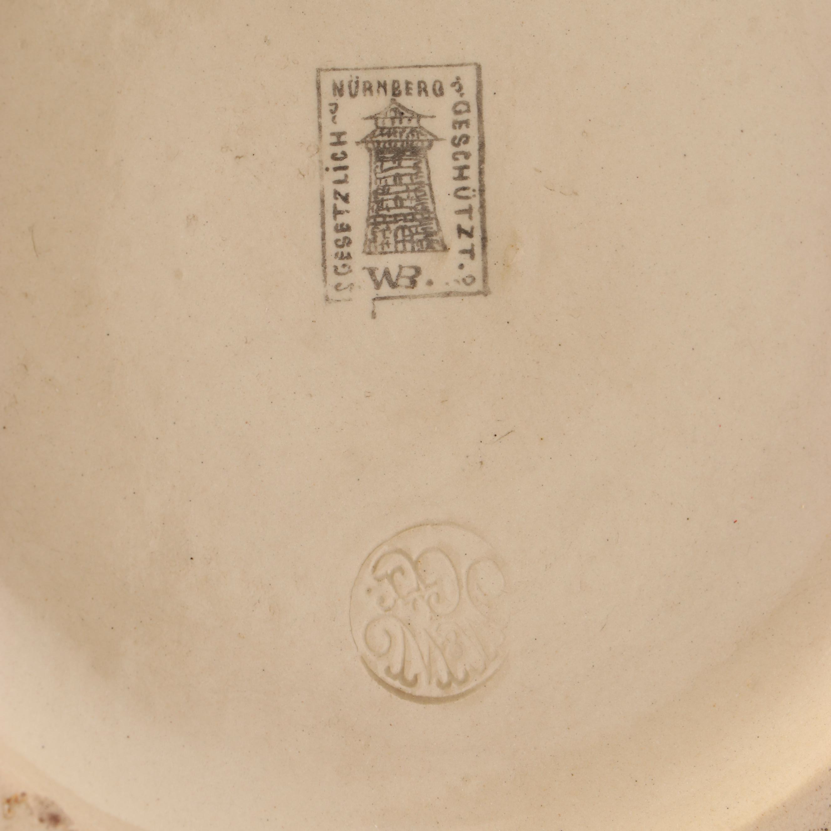 Merkelbach & Wick German 2L Salt Glazed Stoneware Stein, 1894