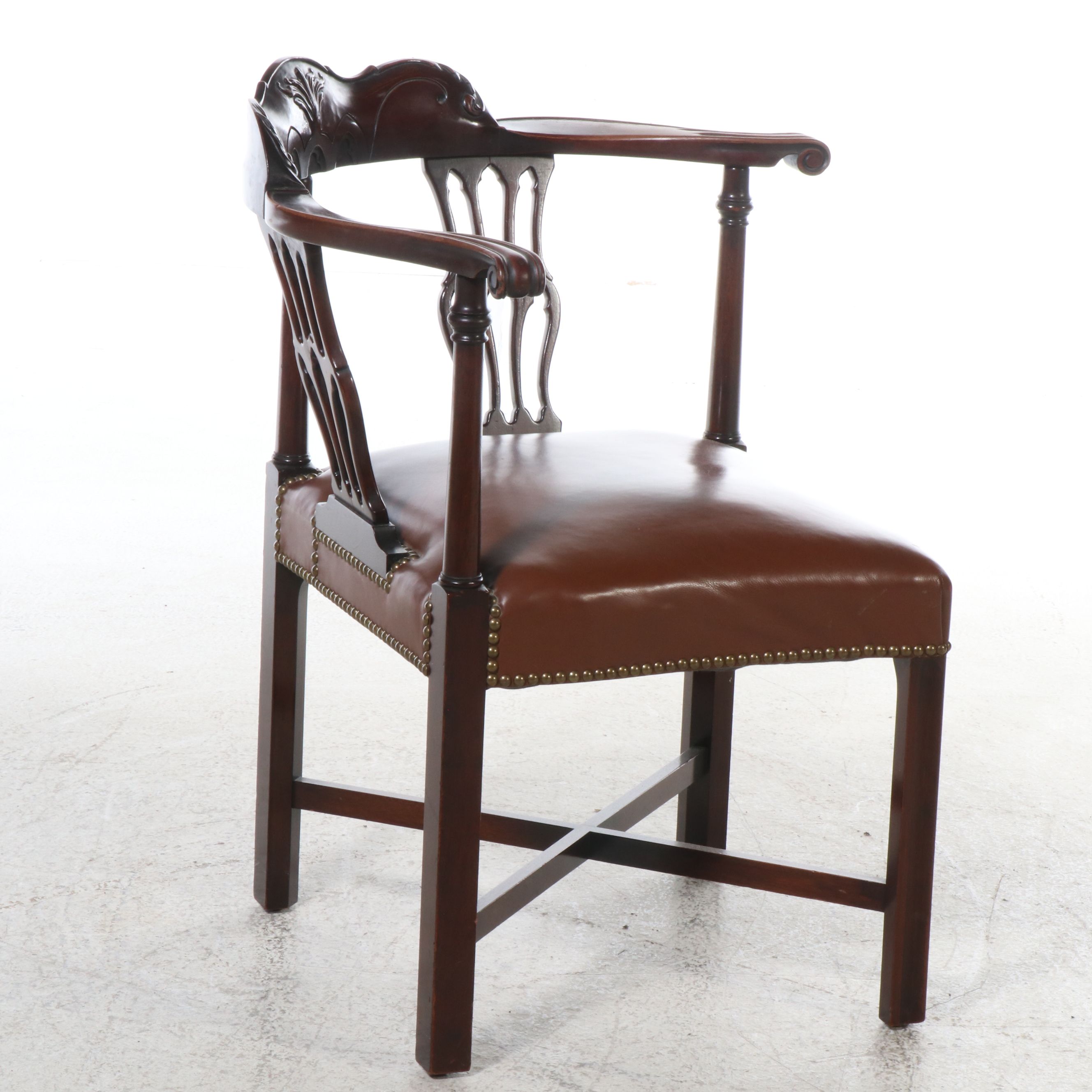 Chippendale Style Carved Walnut Side Chair