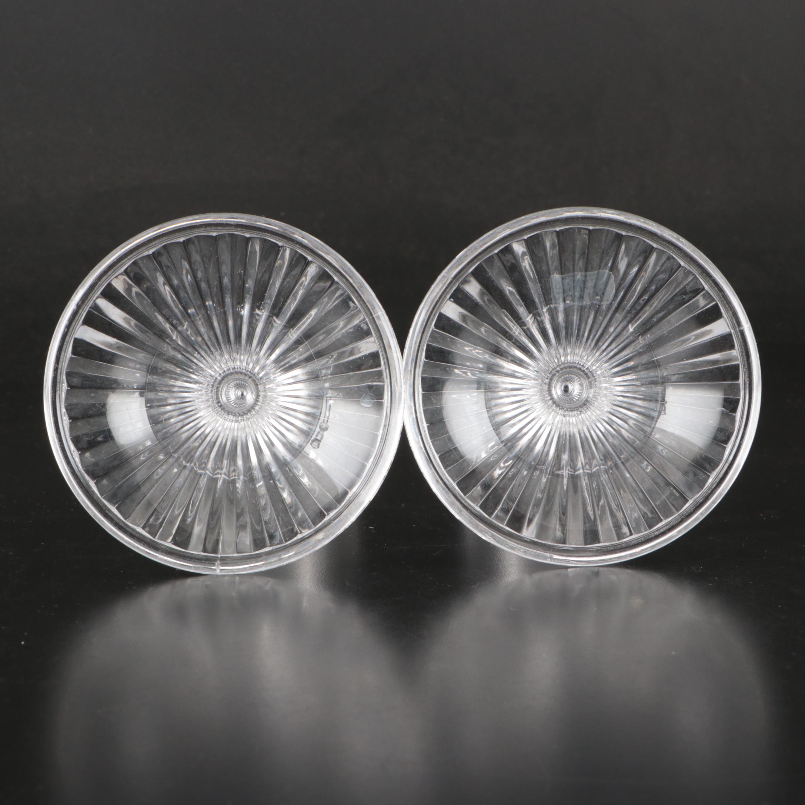 Towle and Studio Silversmiths Crystal Candlesticks