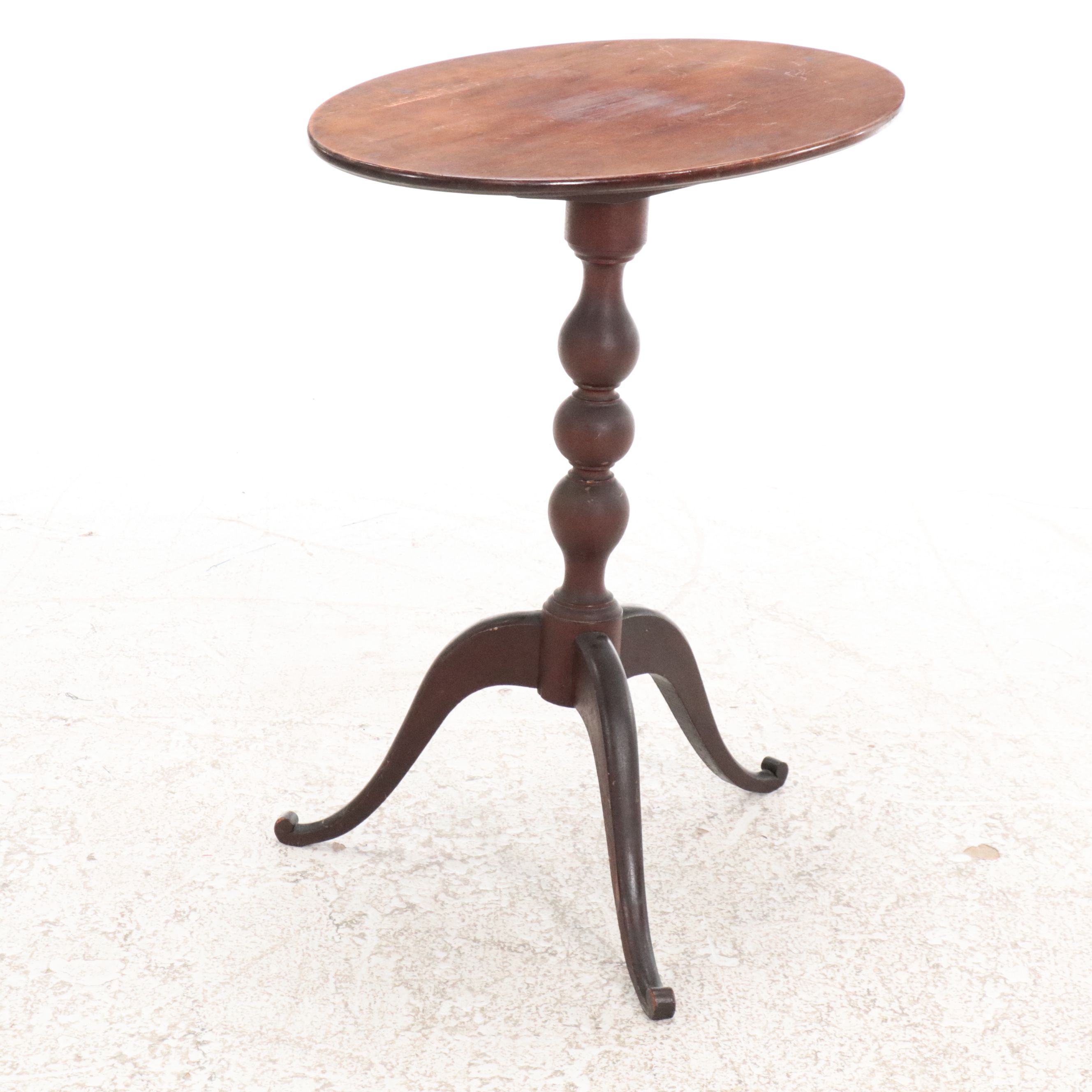 Regency Style Mahogany Tilt-Top Candlestand