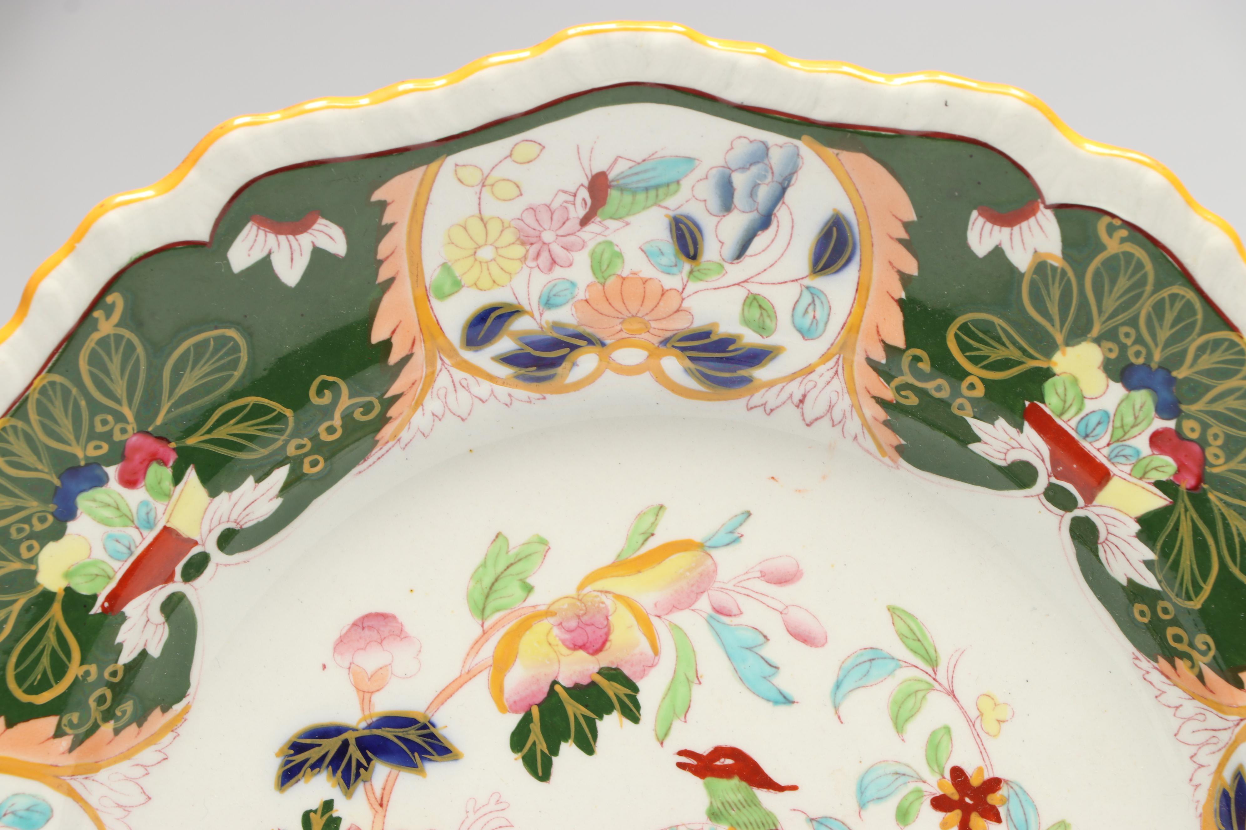 Mason's Ironstone "Phoenix Bird" Plates, Mid-19th Century