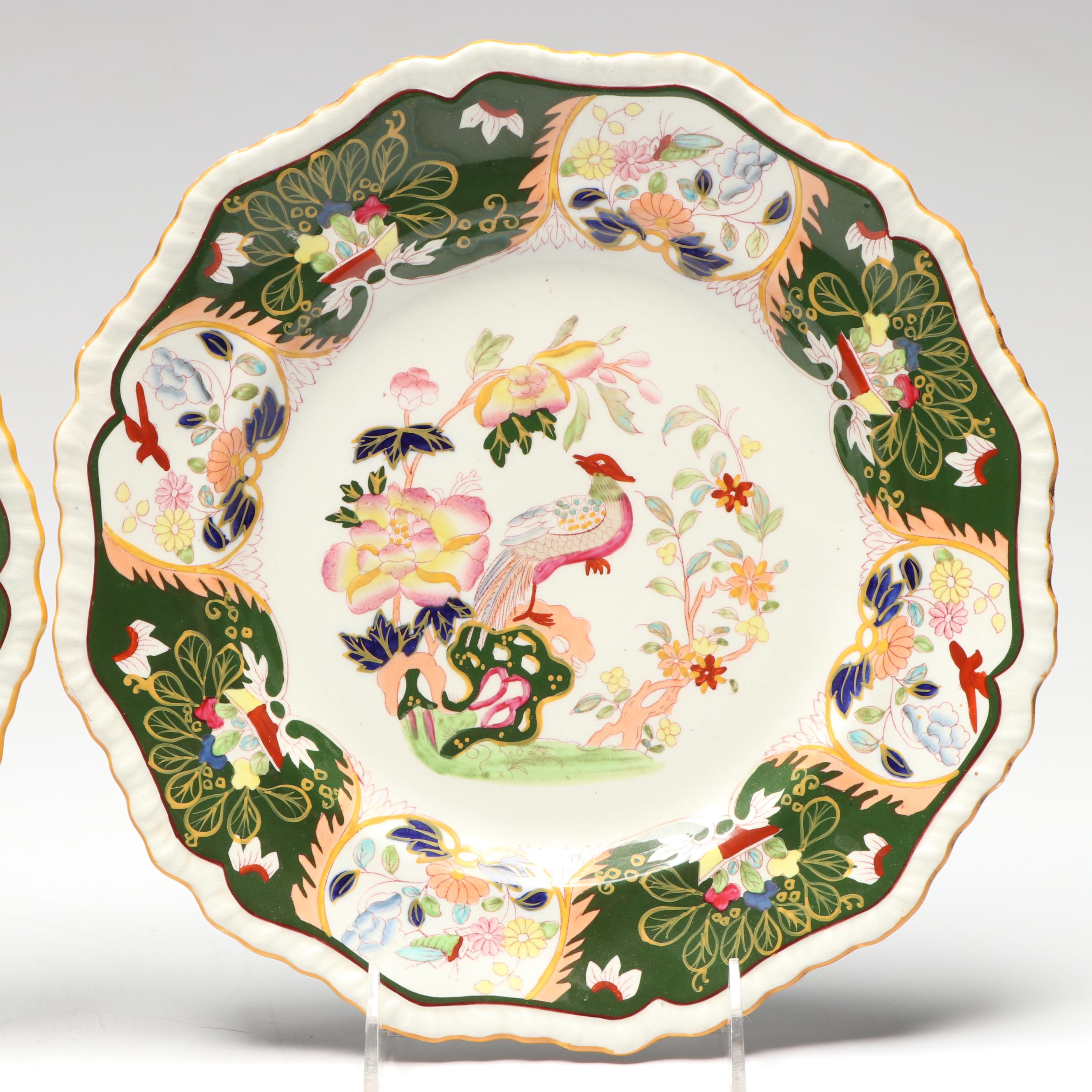 Mason's Ironstone "Phoenix Bird" Plates, Mid-19th Century