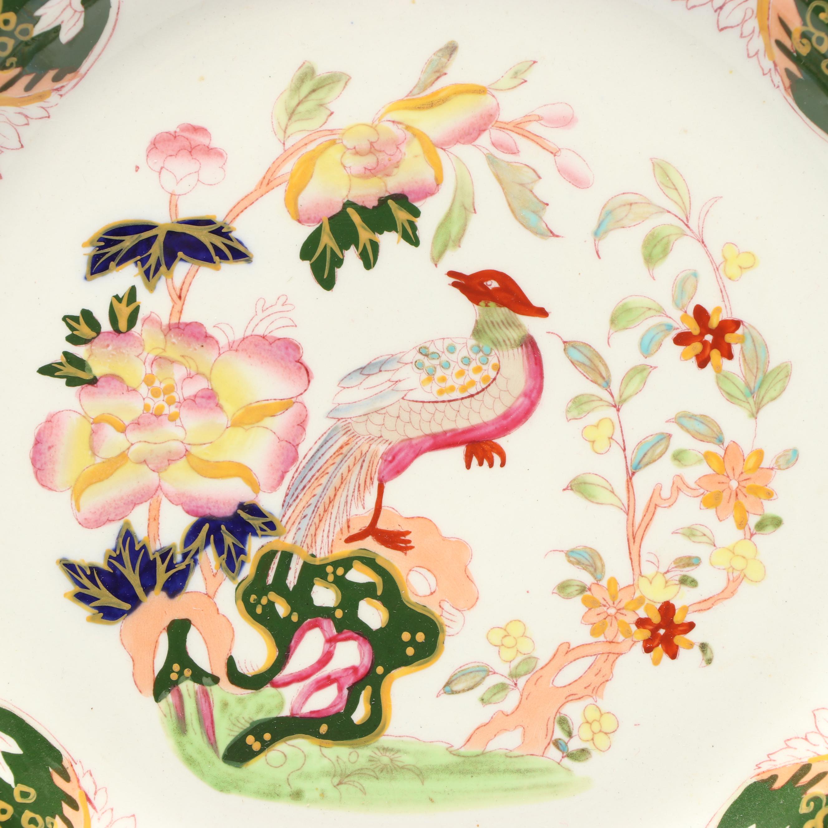 Mason's Ironstone "Phoenix Bird" Plates, Mid-19th Century