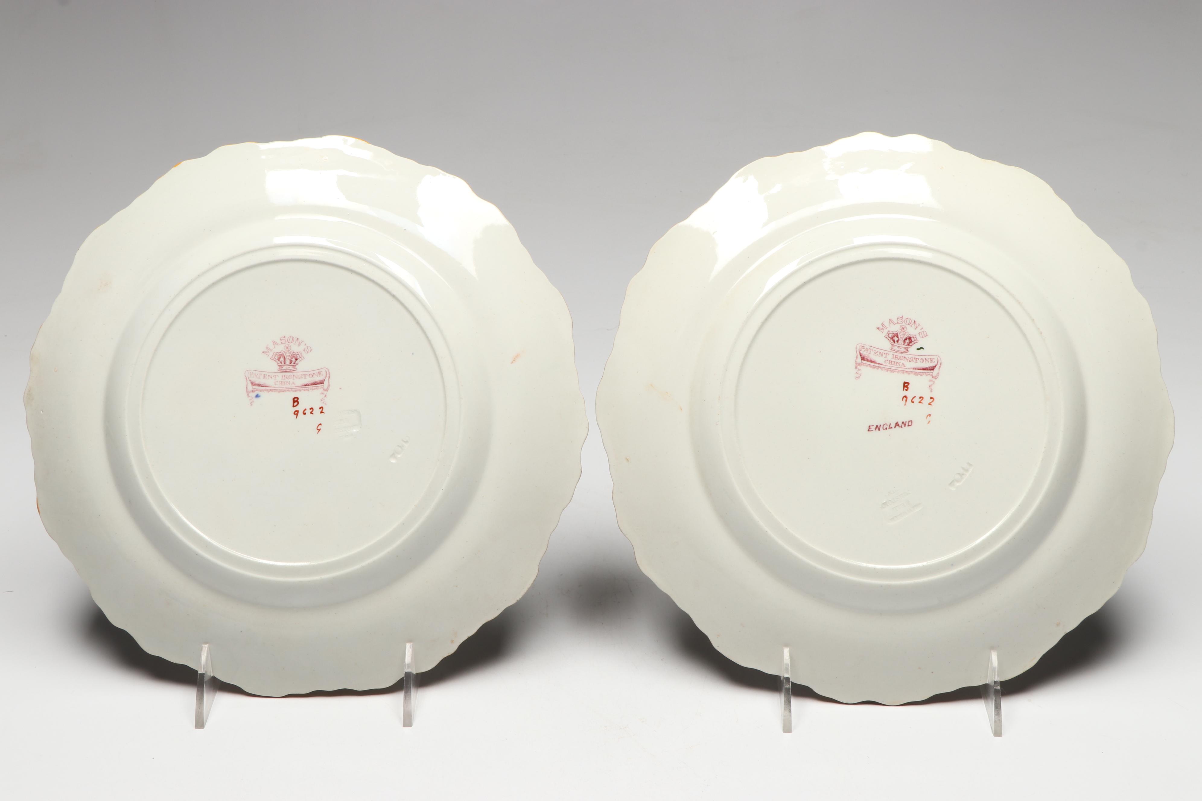 Mason's Ironstone "Phoenix Bird" Plates, Mid-19th Century