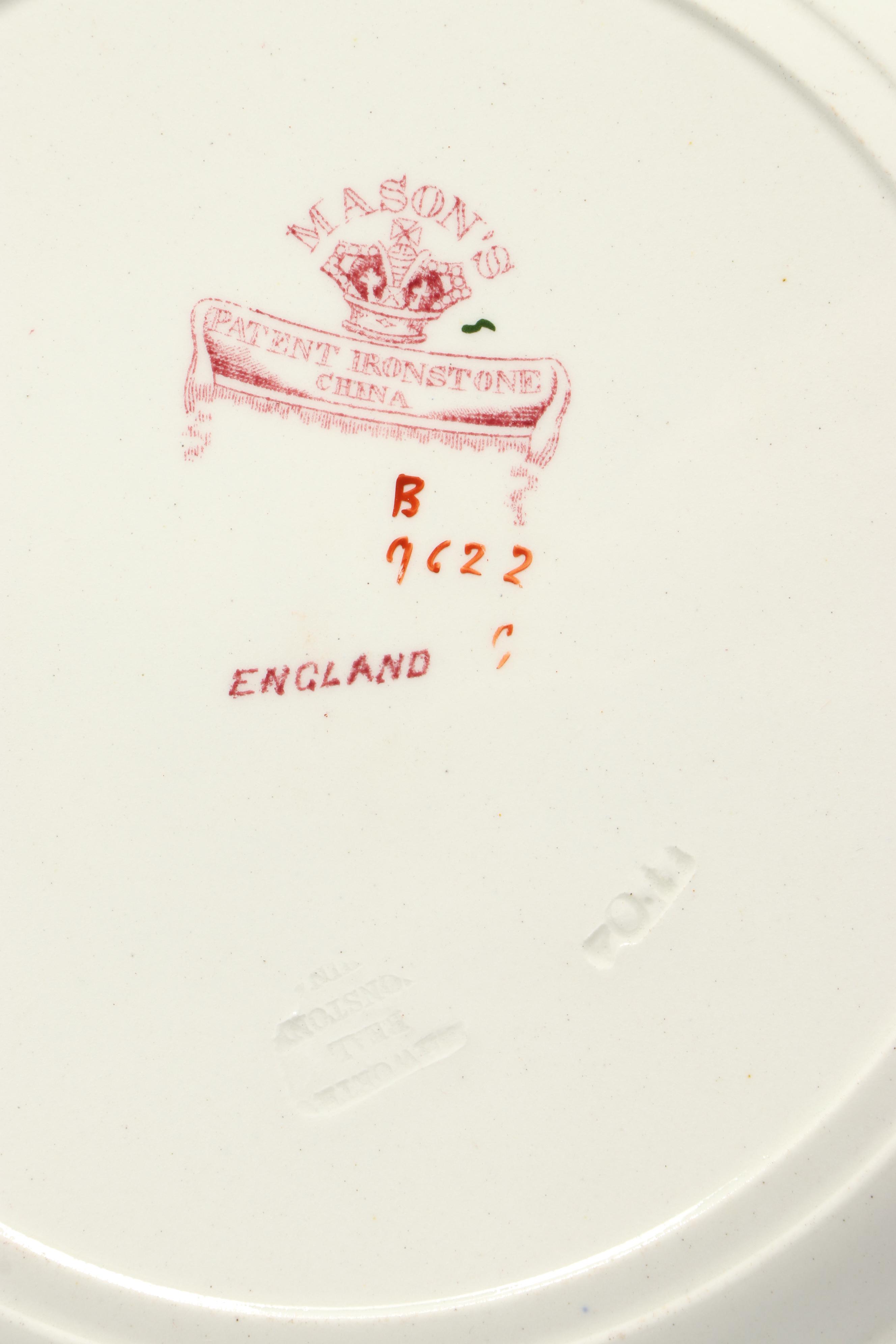 Mason's Ironstone "Phoenix Bird" Plates, Mid-19th Century