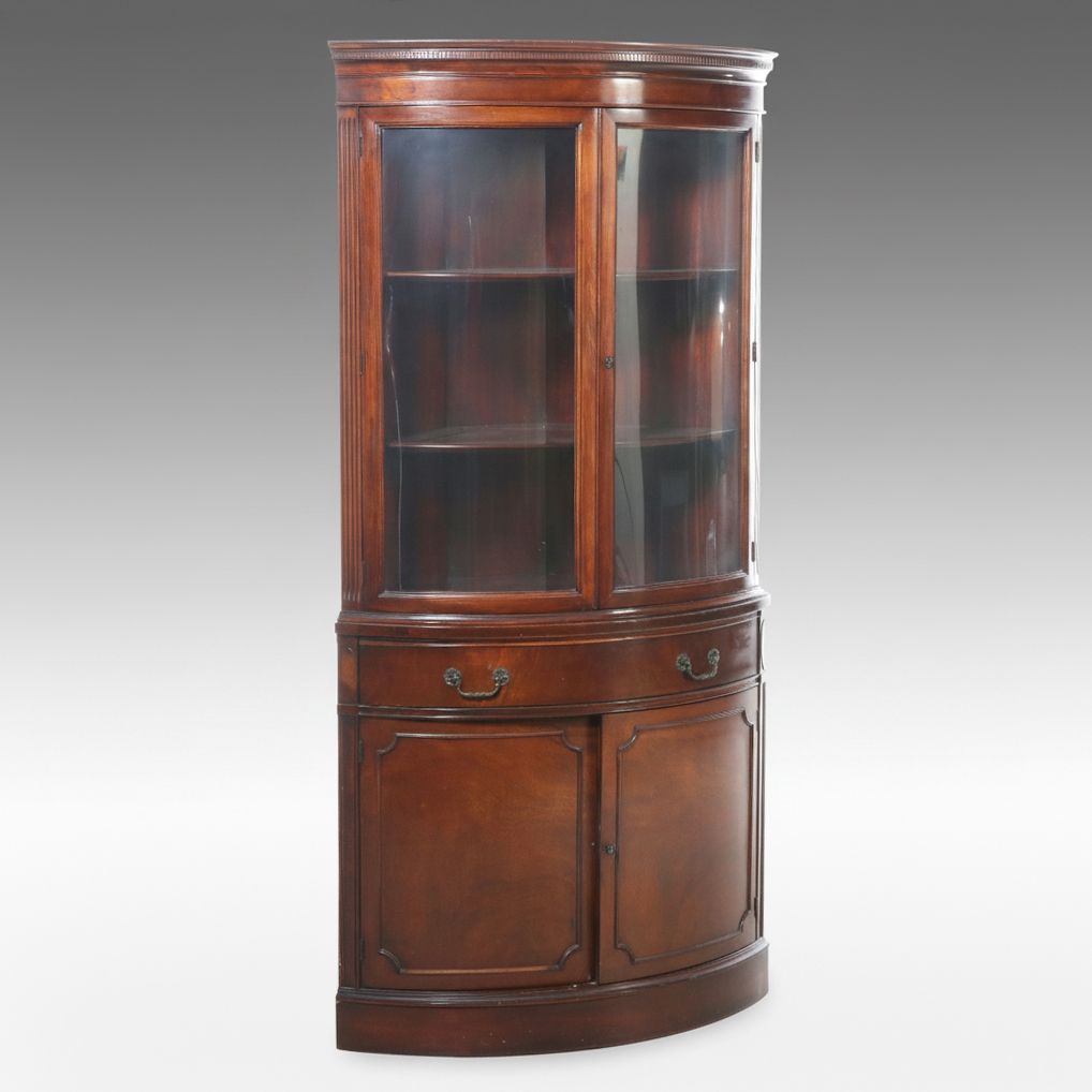 Regency Style Mahogany Domed Curio Cabinet