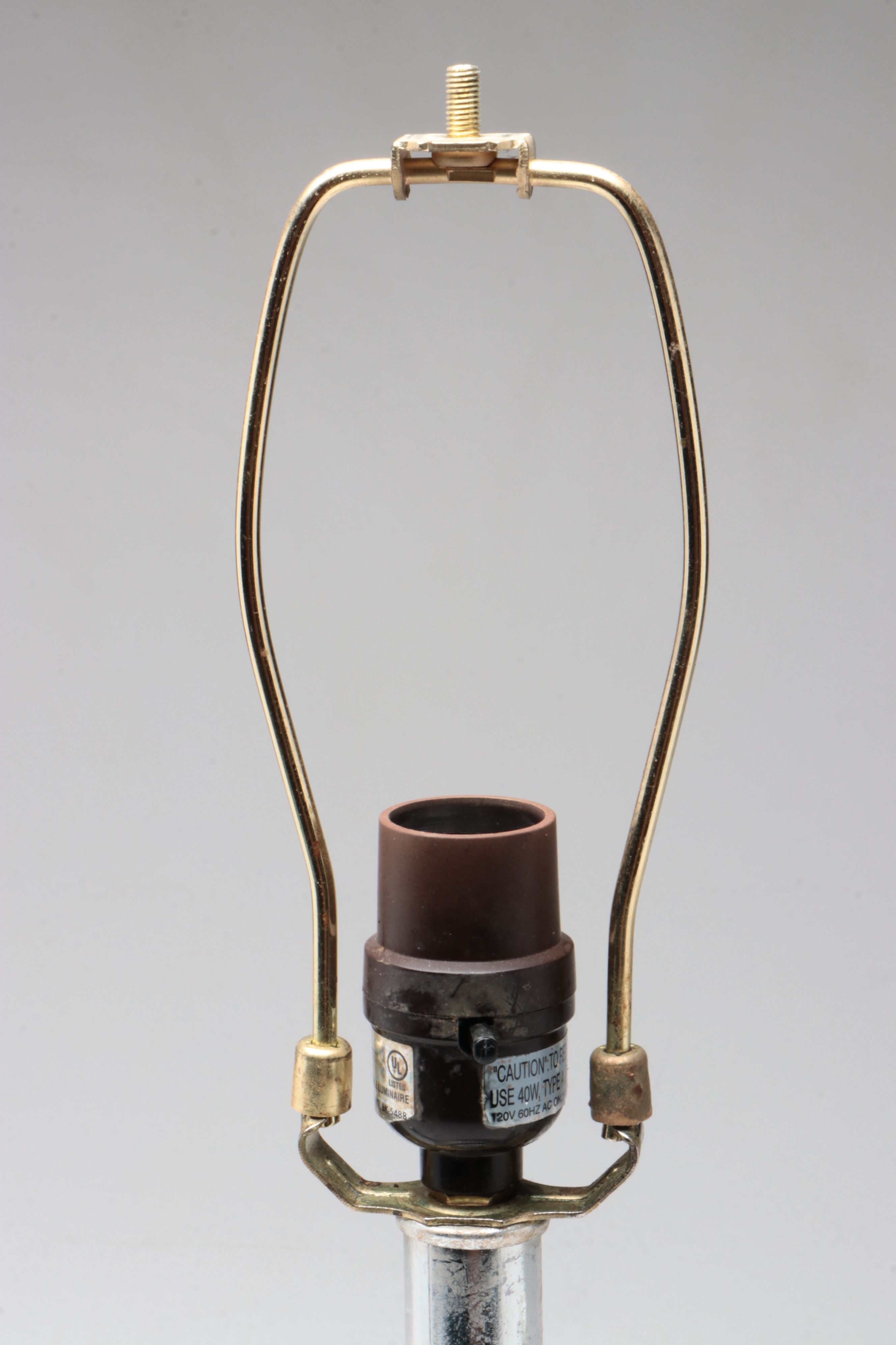 Chrome Finish Teapot Plaster Table Lamp with Ruffled Fabric Shade