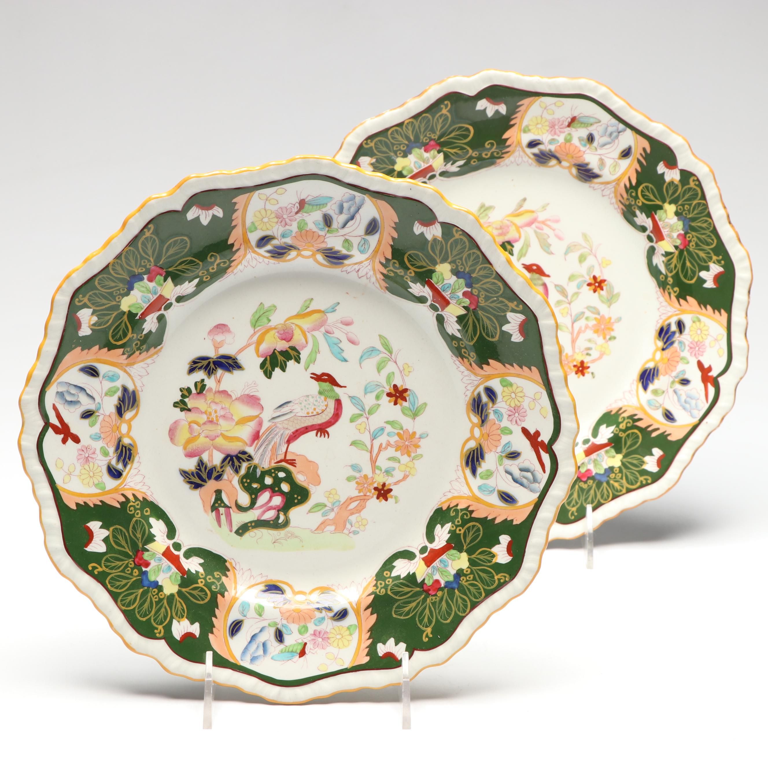 Mason's Ironstone "Phoenix Bird" Plates, Mid-19th Century