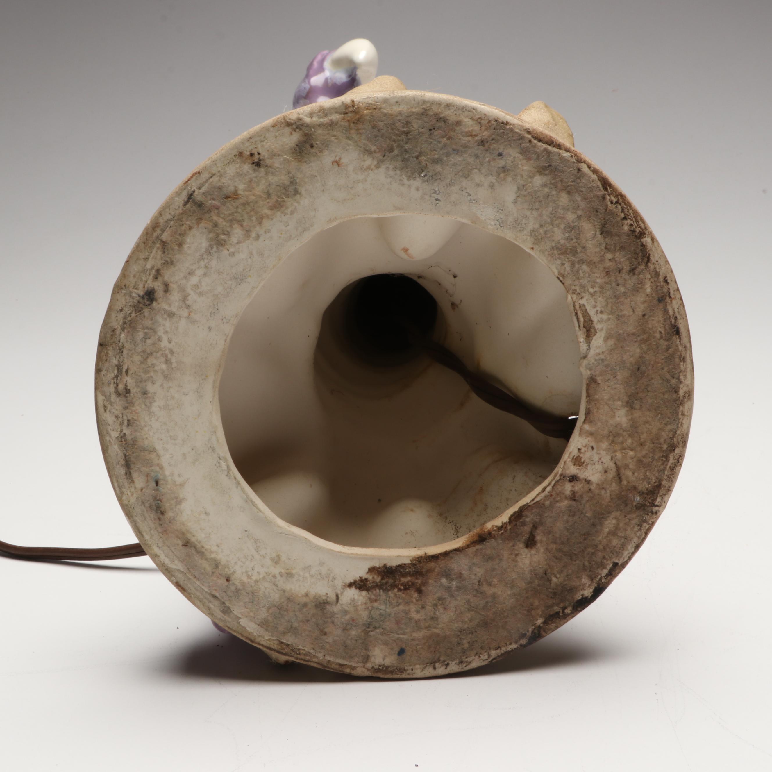 Royal Haeger Figural Ceramic Parrot Table Lamp