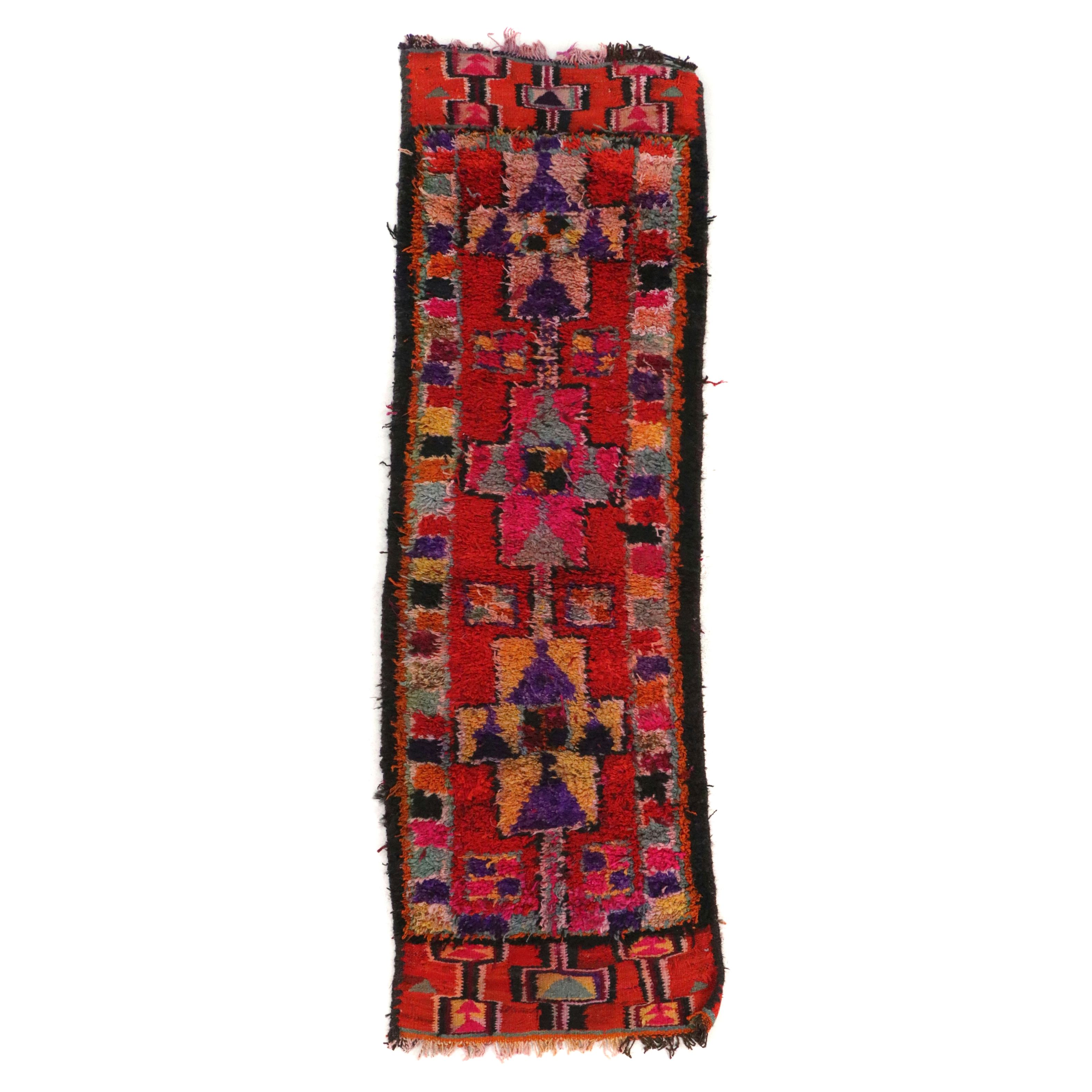 2'11 x 9'5 Hand-Knotted Turkish Village Carpet Runner