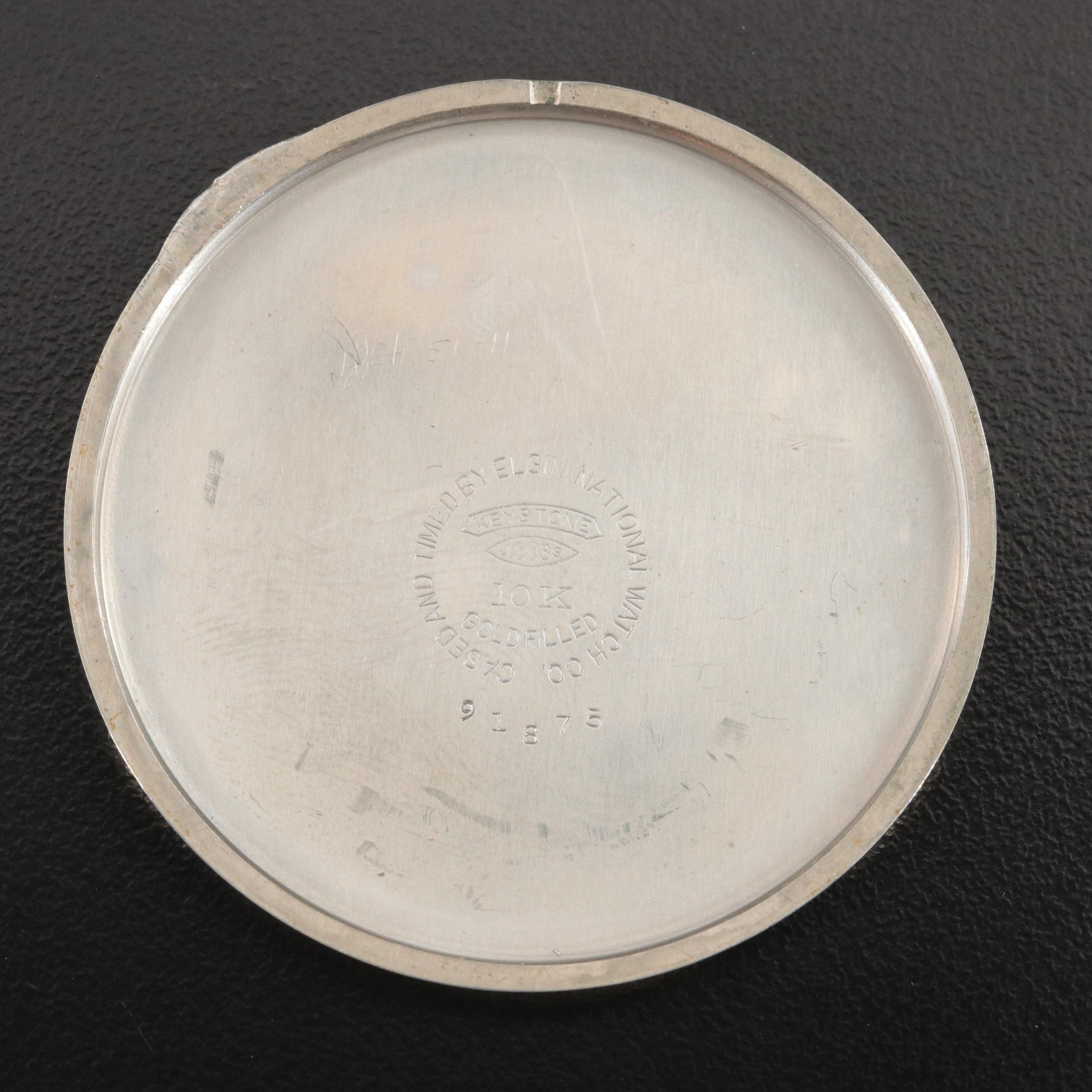 Elgin Gold-Filled Open Face Pocket Watch