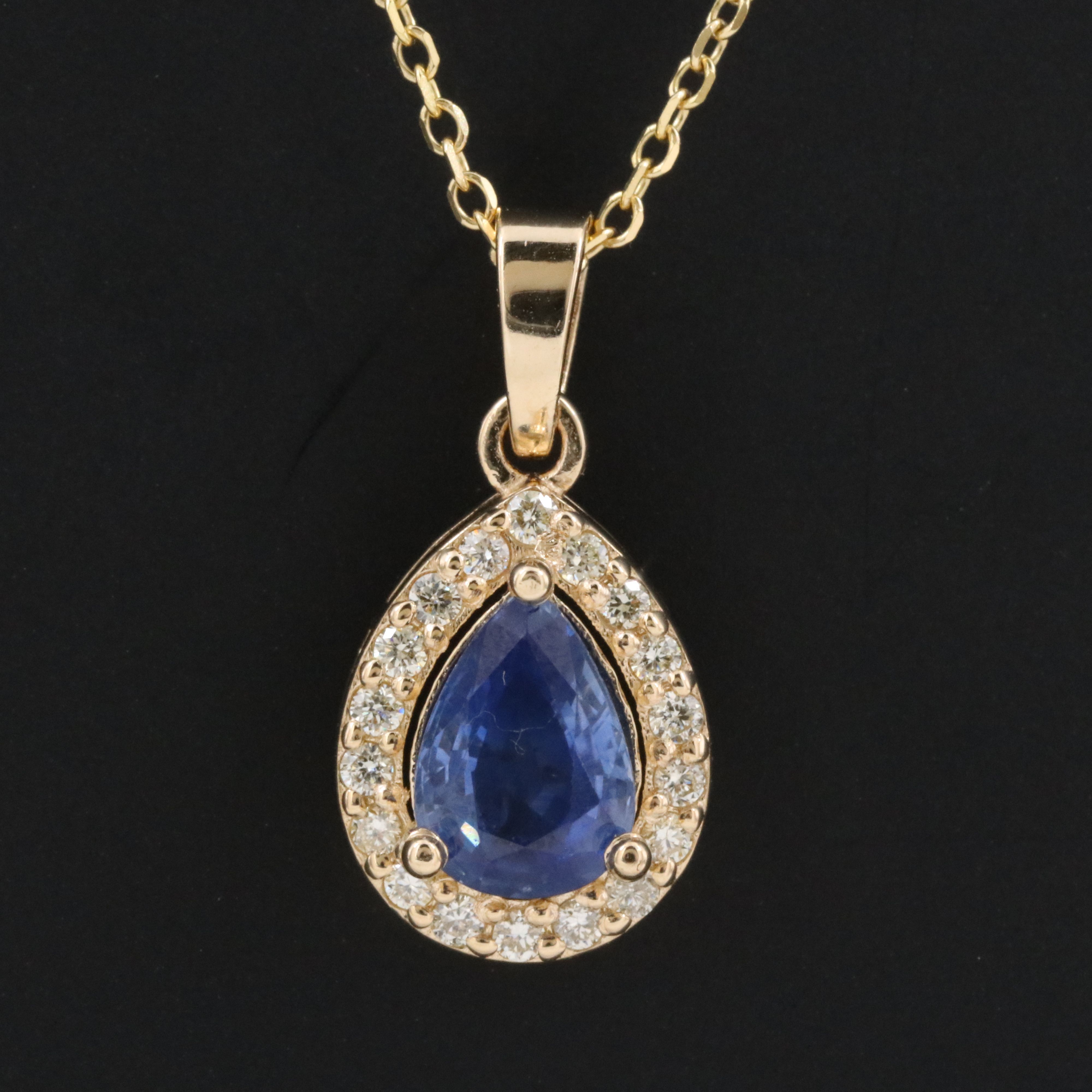 14K Pendant Necklace with GIA Report