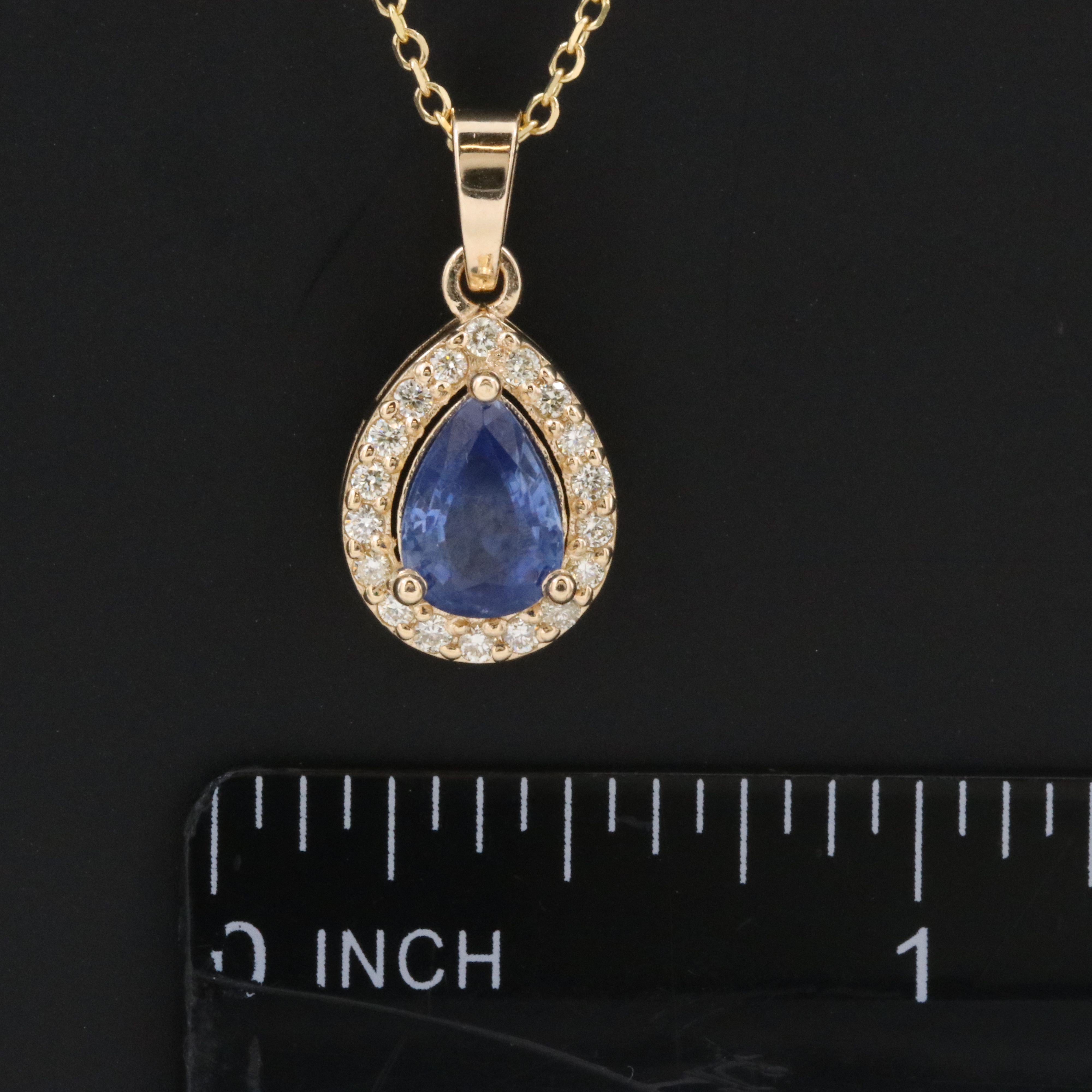 14K Pendant Necklace with GIA Report