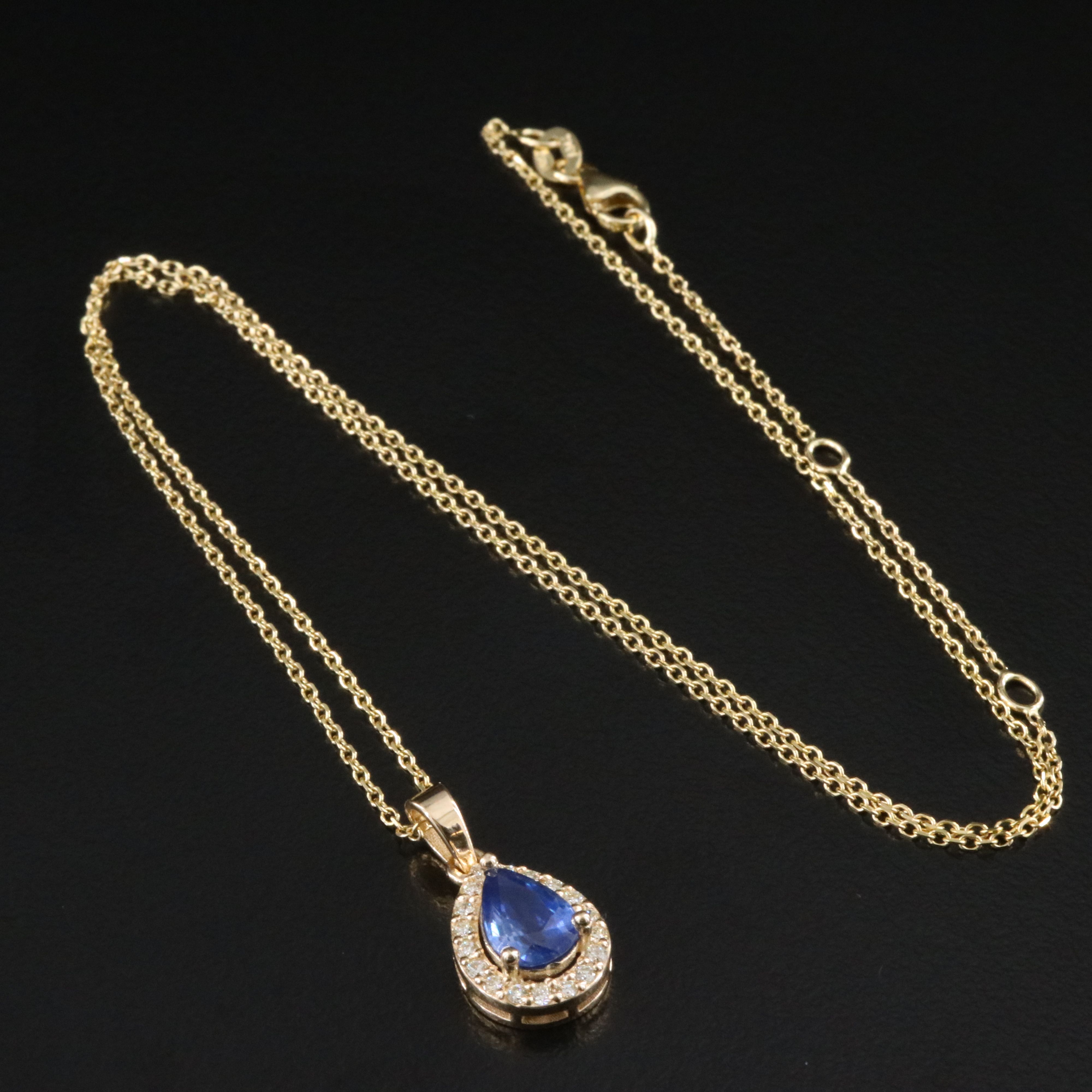14K Pendant Necklace with GIA Report