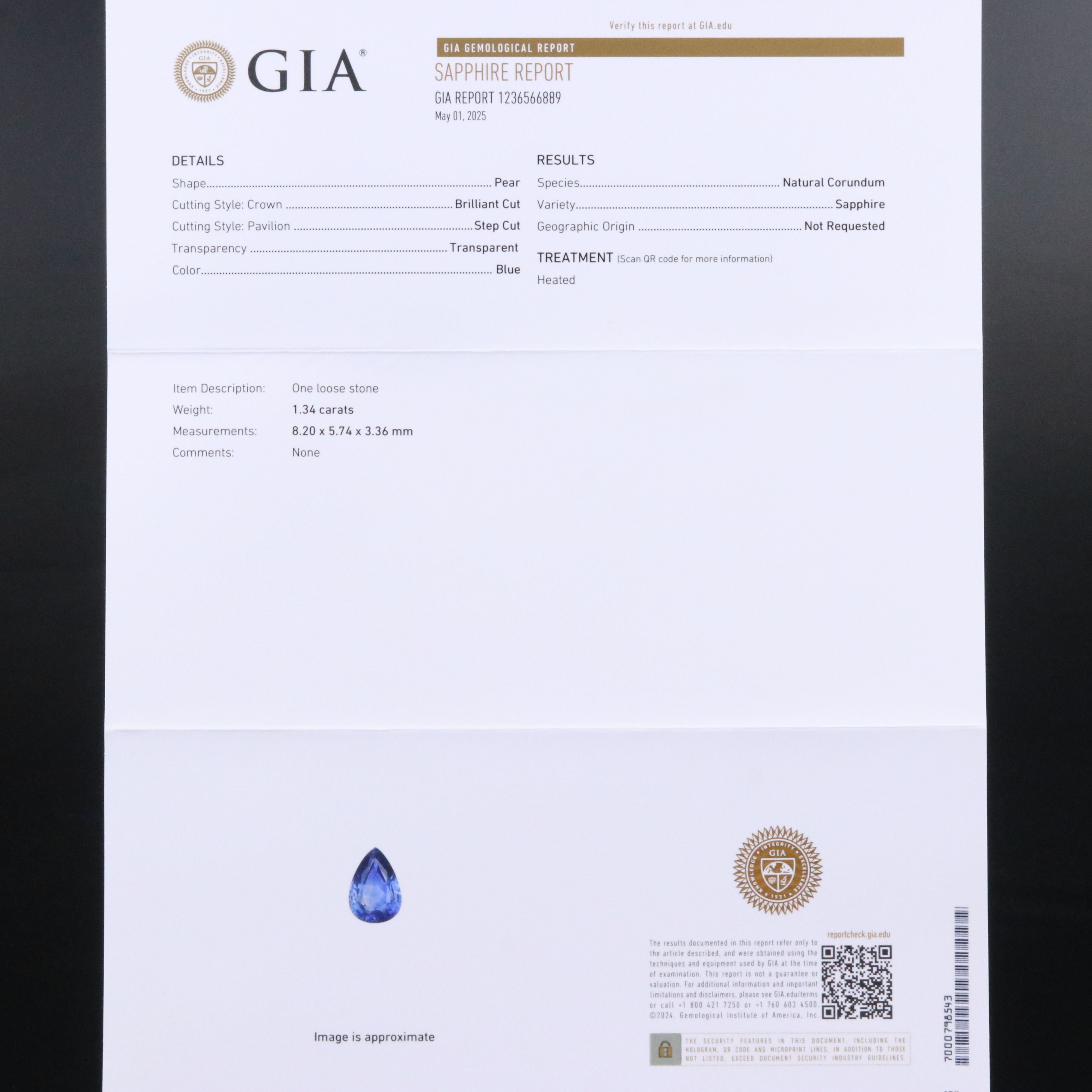 14K Pendant Necklace with GIA Report