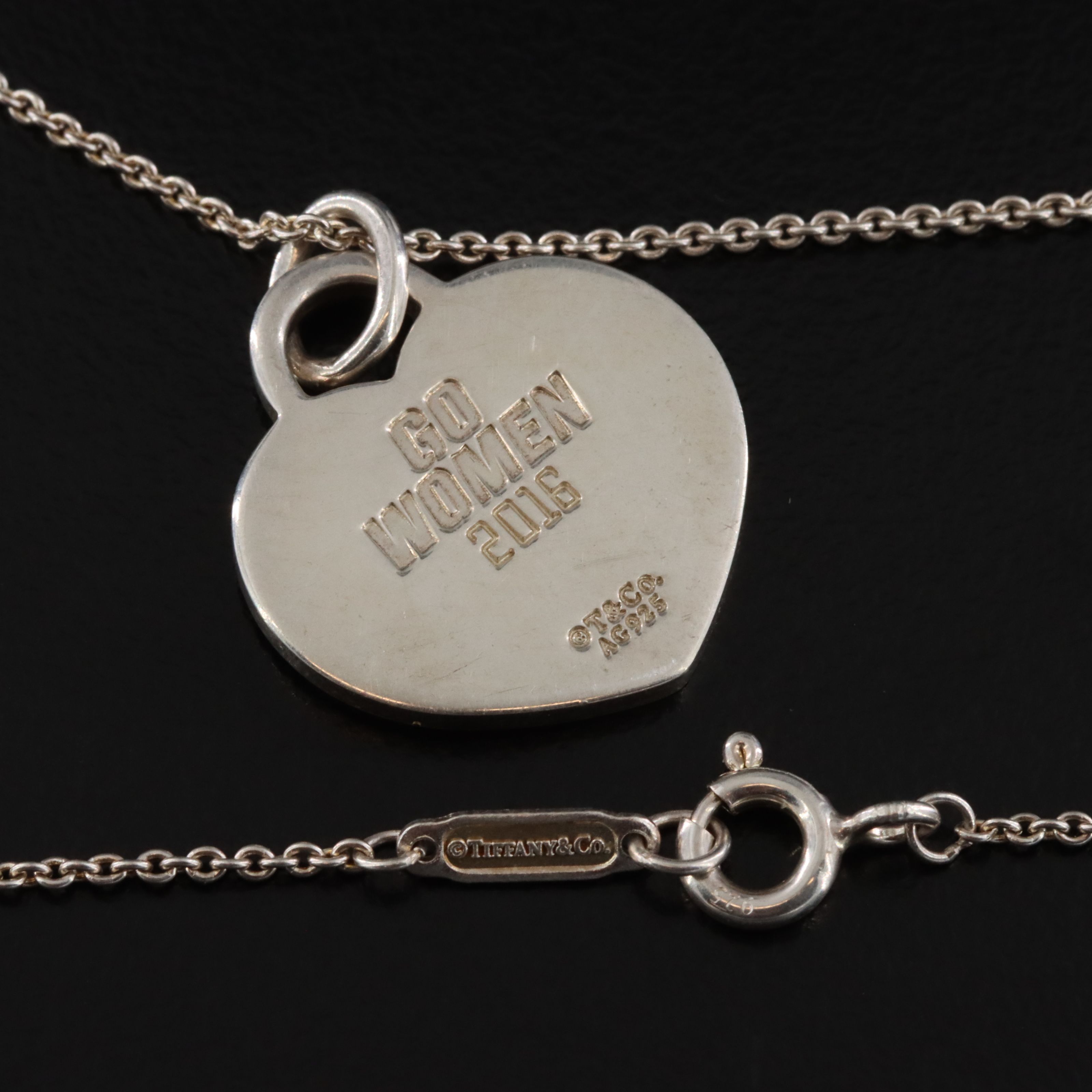 Tiffany & Co. Sterling 2016 Nagoya Womens Marathon Participation Necklace