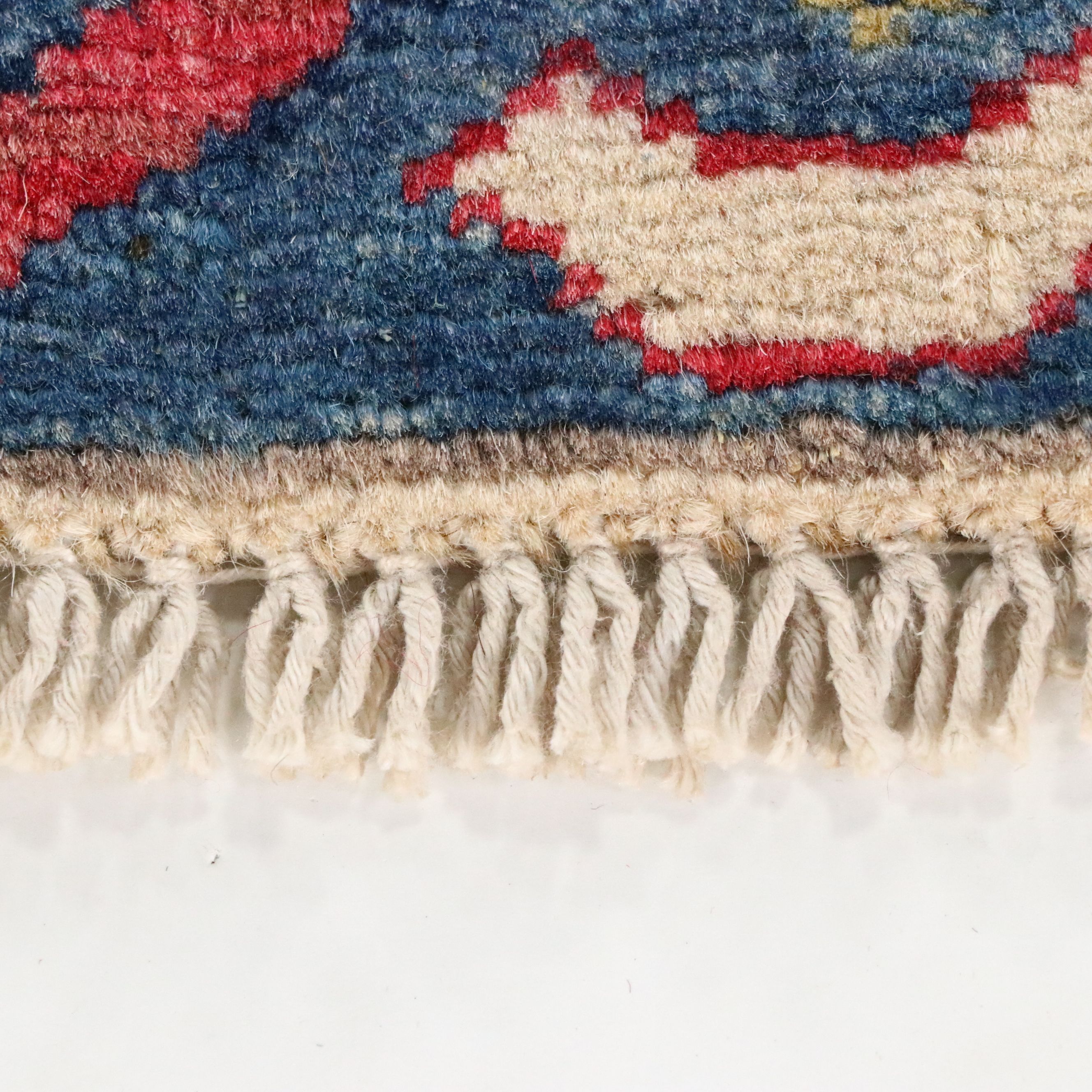 2' x 3'2 Hand-Knotted Afghan Pictorial War Accent Rug