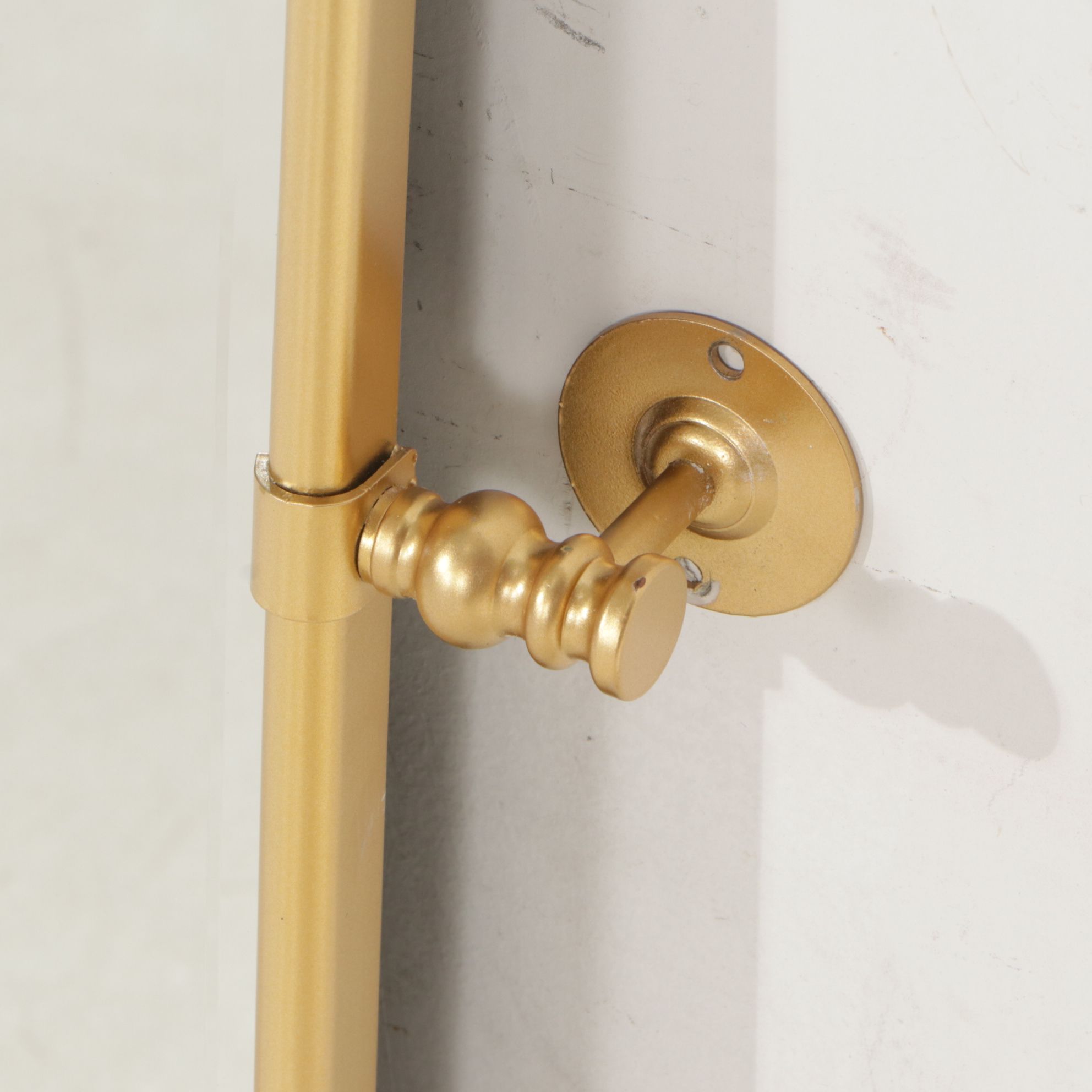 Arched Wall Mirror with Gilt Metal Frame