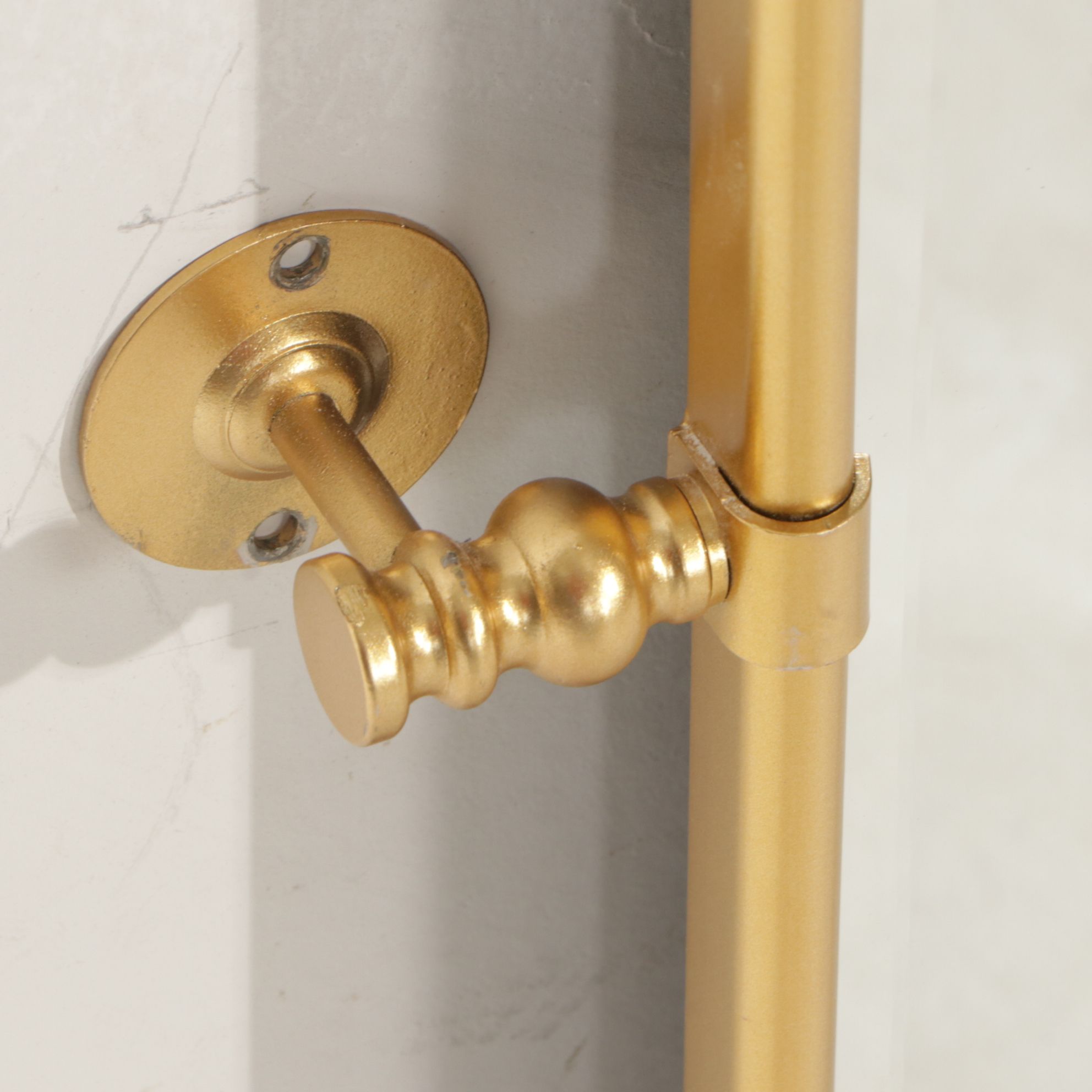 Arched Wall Mirror with Gilt Metal Frame