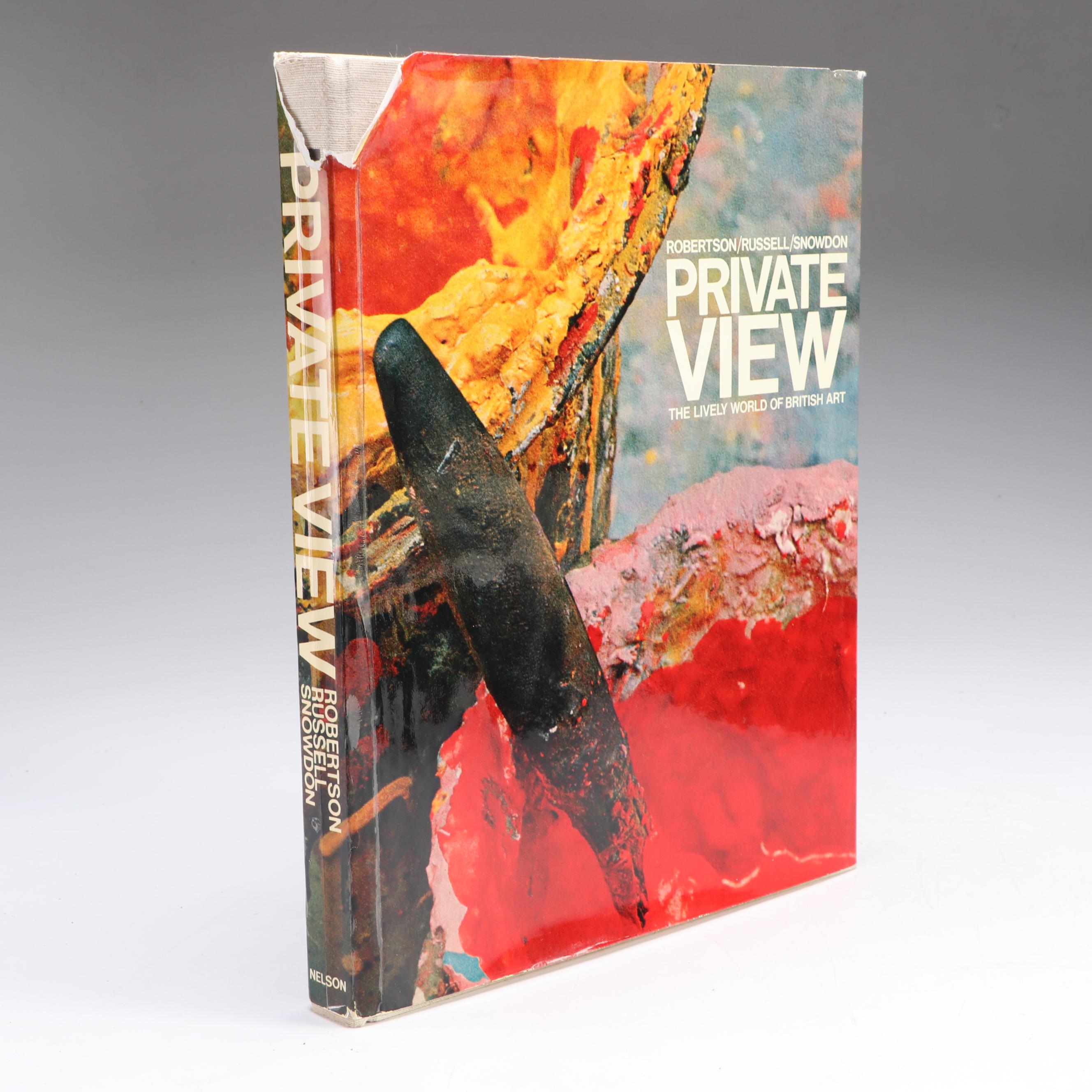 First Edition "Private View" by Bryan Robertson et al., 1965