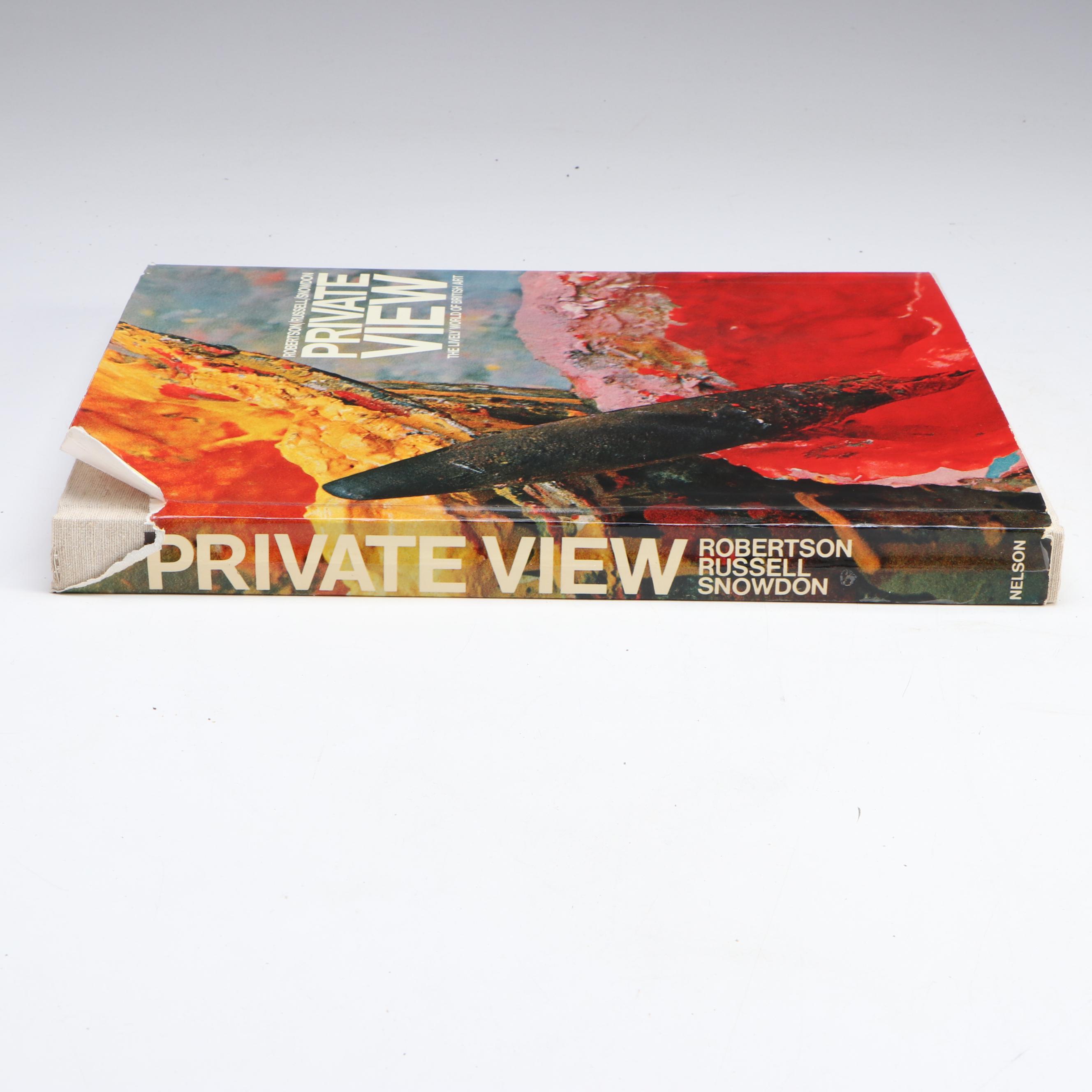 First Edition "Private View" by Bryan Robertson et al., 1965